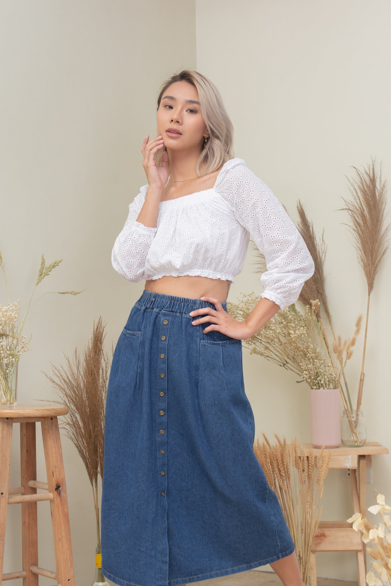 COLEEN TOP IN WHITE