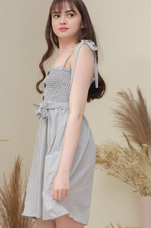 WAVERLY DRESS IN BLACK/WHITE