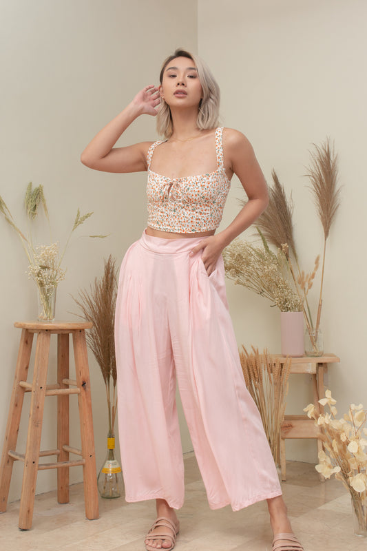 NOELLE PANTS IN BABY PINK