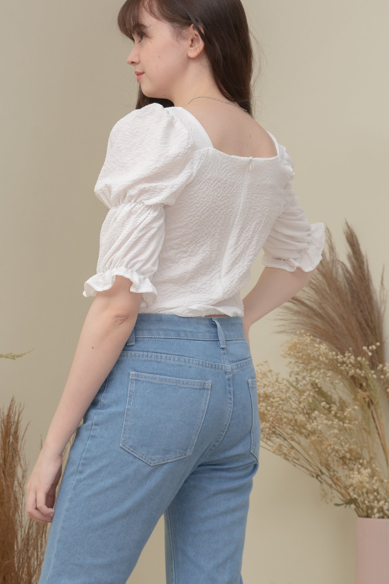 KARA MOM JEANS IN SEMI DARK WASH