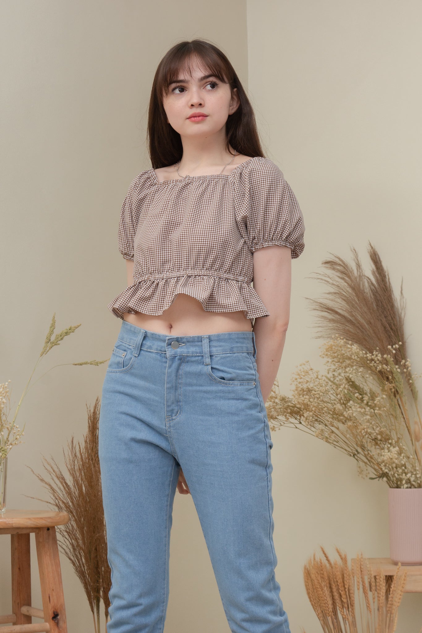 KARA MOM JEANS IN SEMI DARK WASH