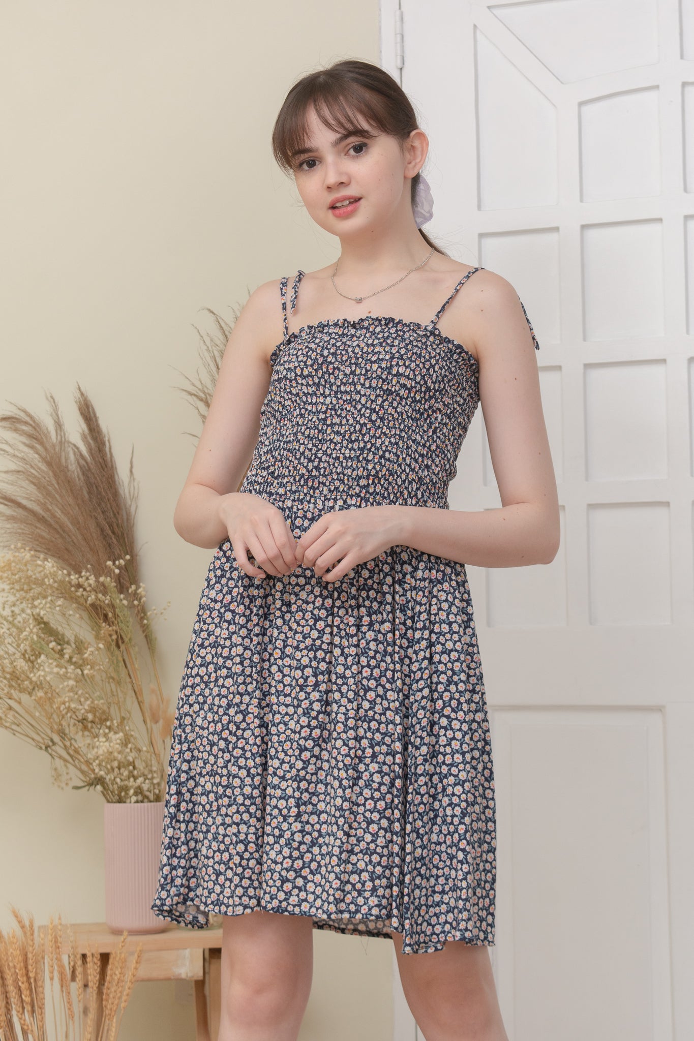 GISELLE DRESS IN NAVY BLUE