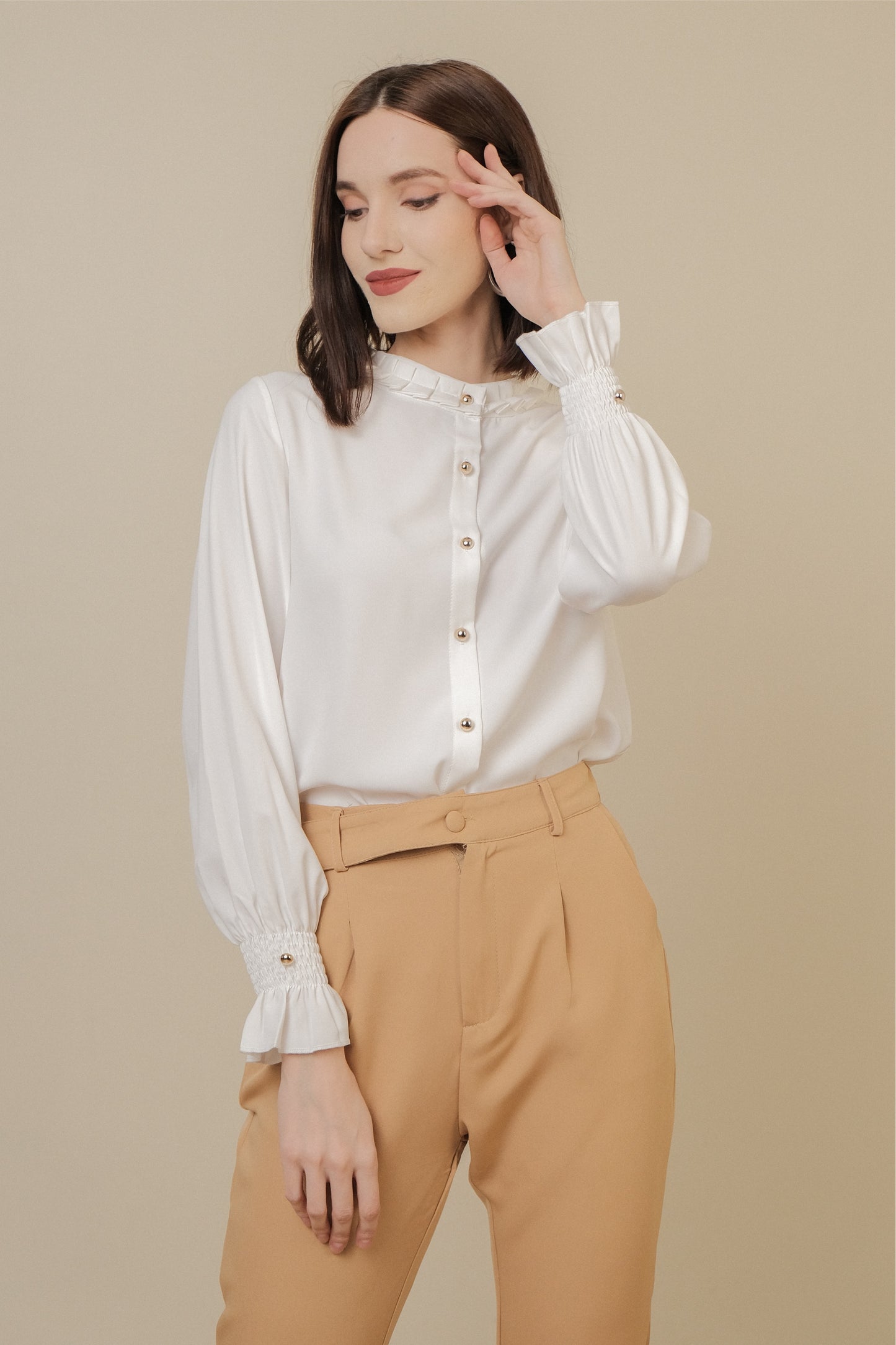 REESE PANTS IN CAMEL BROWN