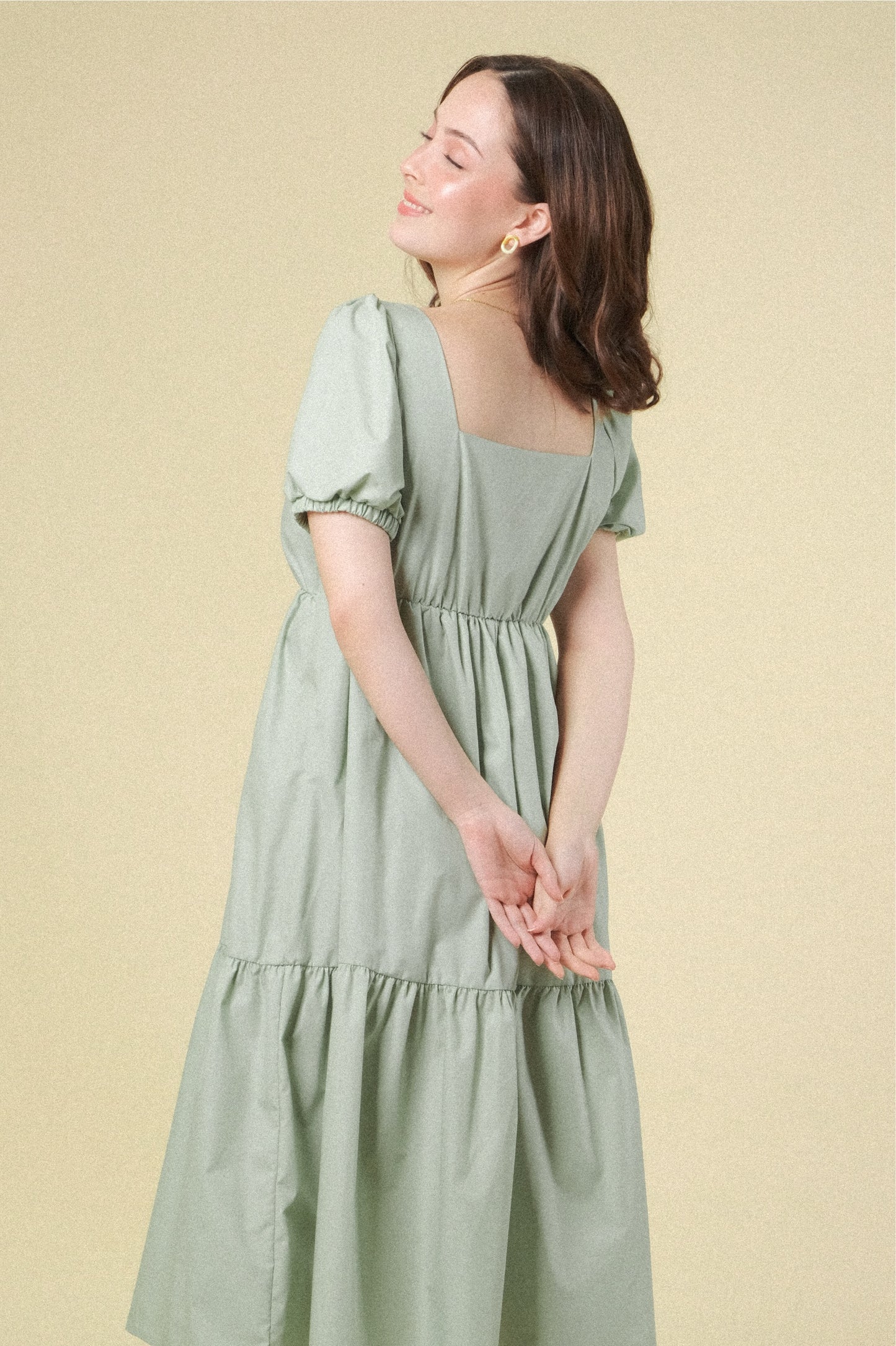 LUCILLE DRESS IN LAUREL GREEN