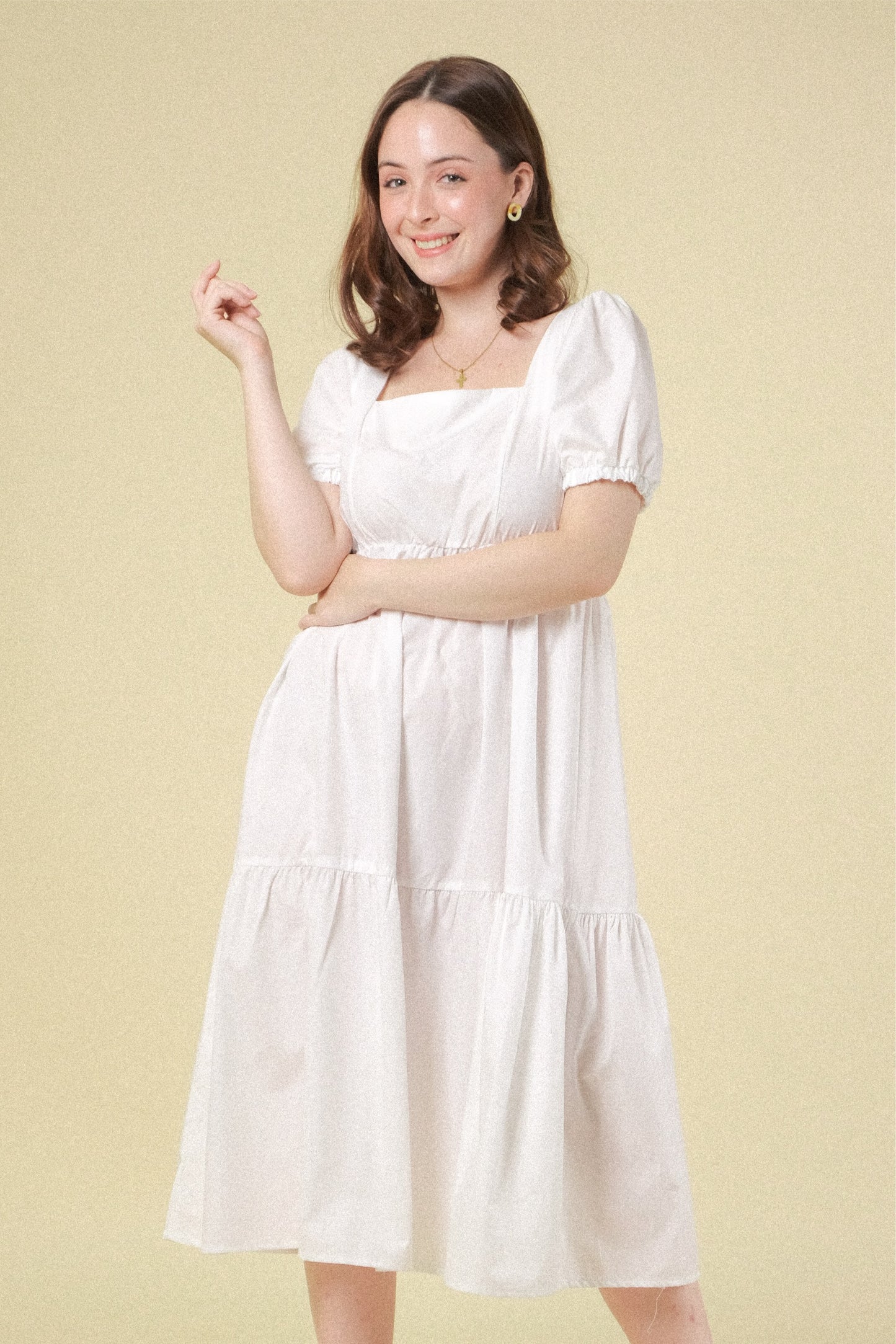 LUCILLE DRESS IN WHITE