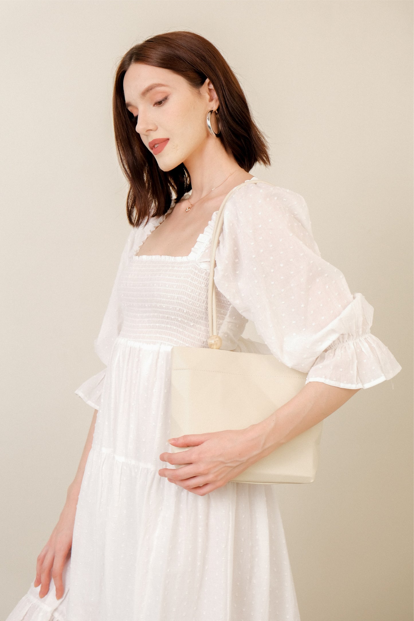ALL MINE SHOULDER BAG IN MILK