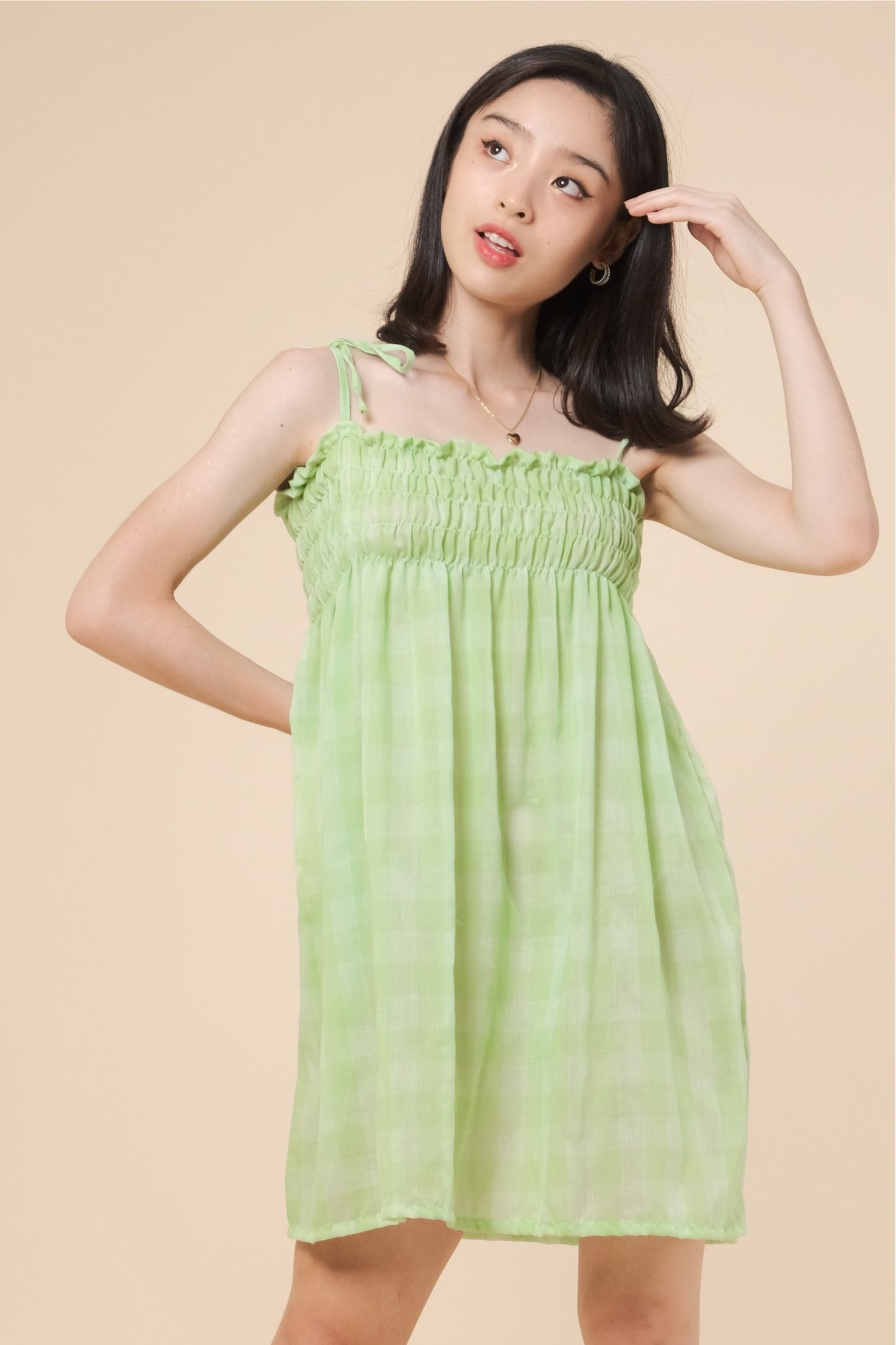 CAMILA DRESS IN APPLE GREEN