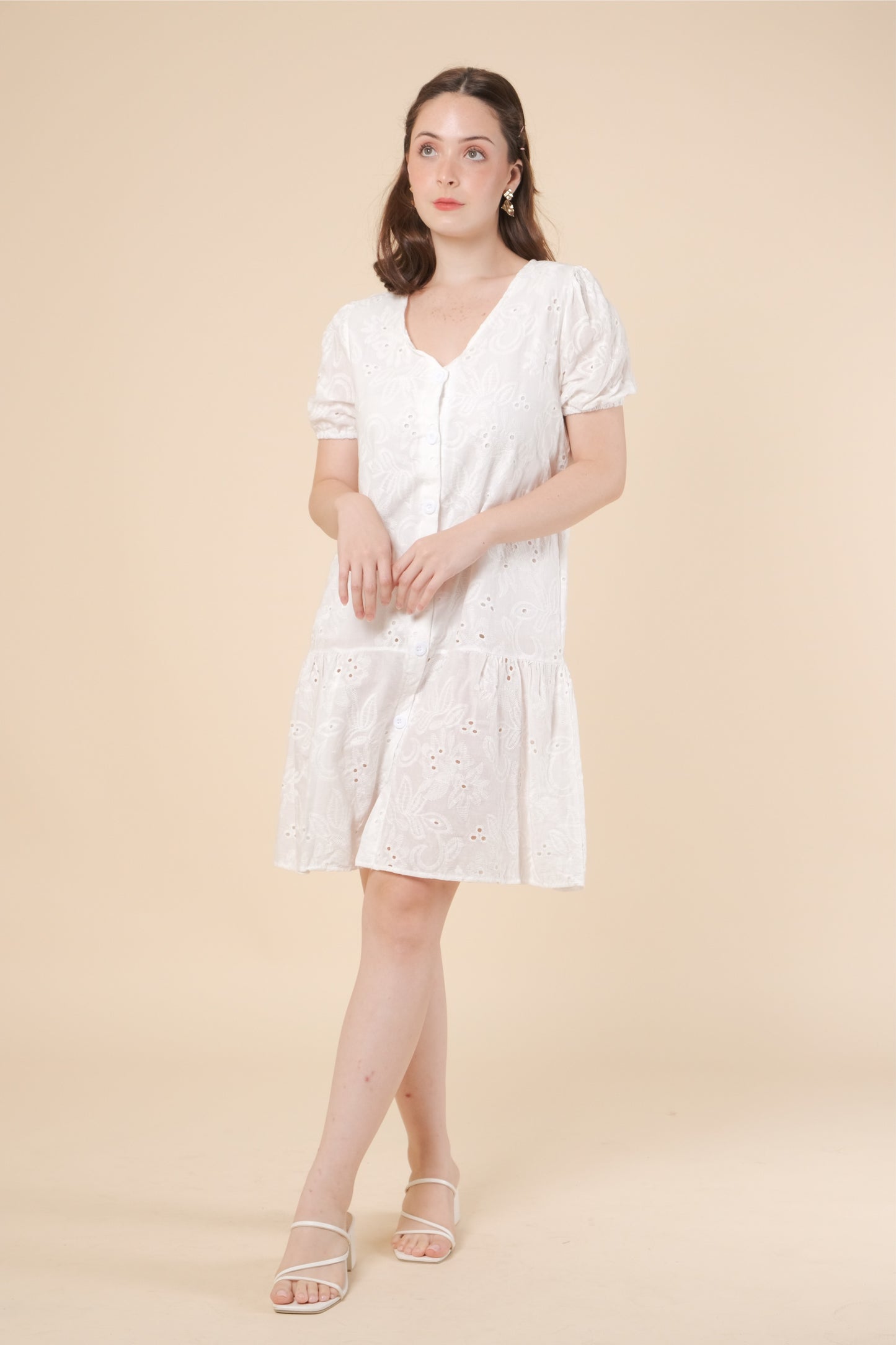 GRETA DRESS IN WHITE