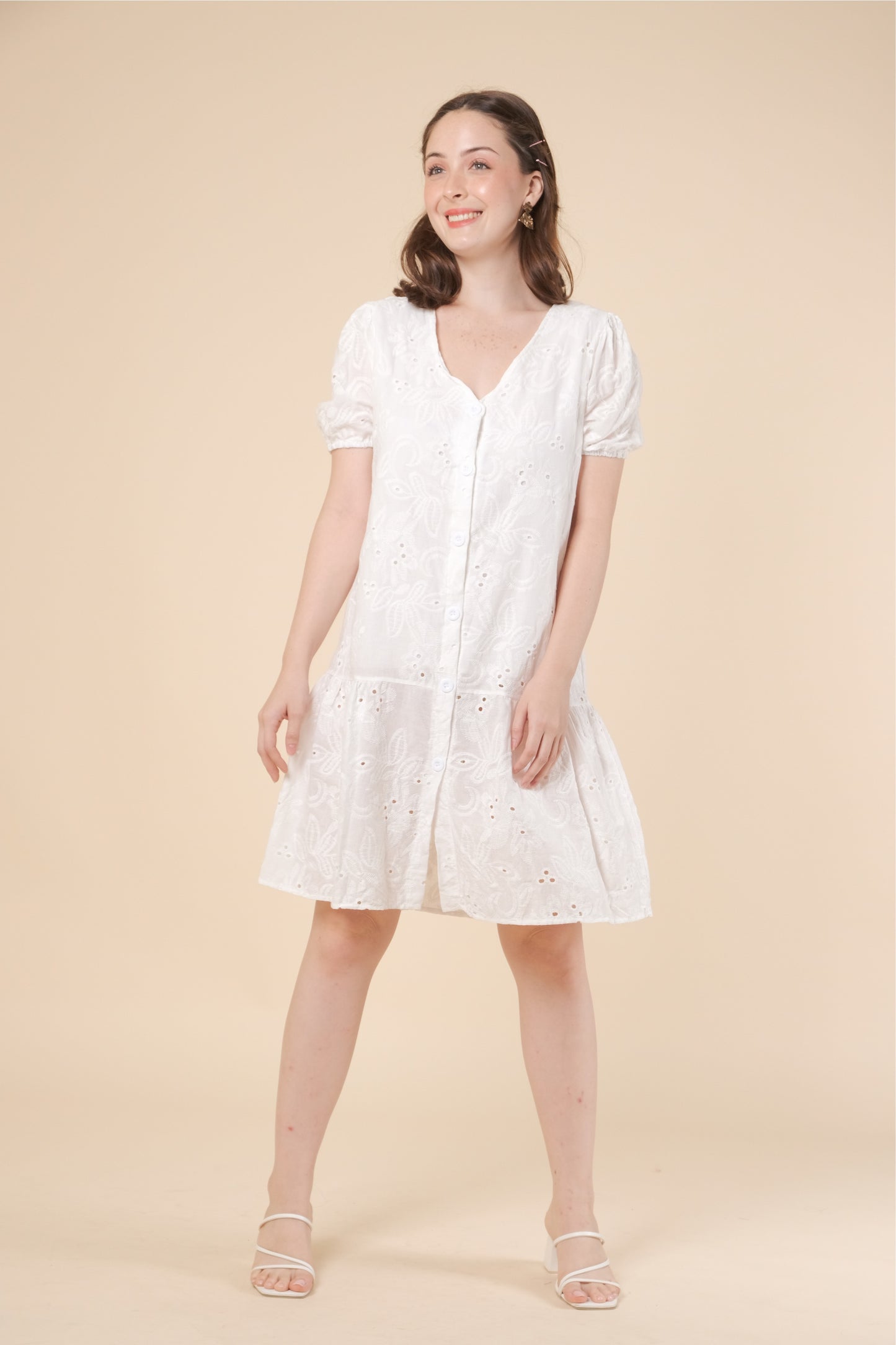 GRETA DRESS IN WHITE