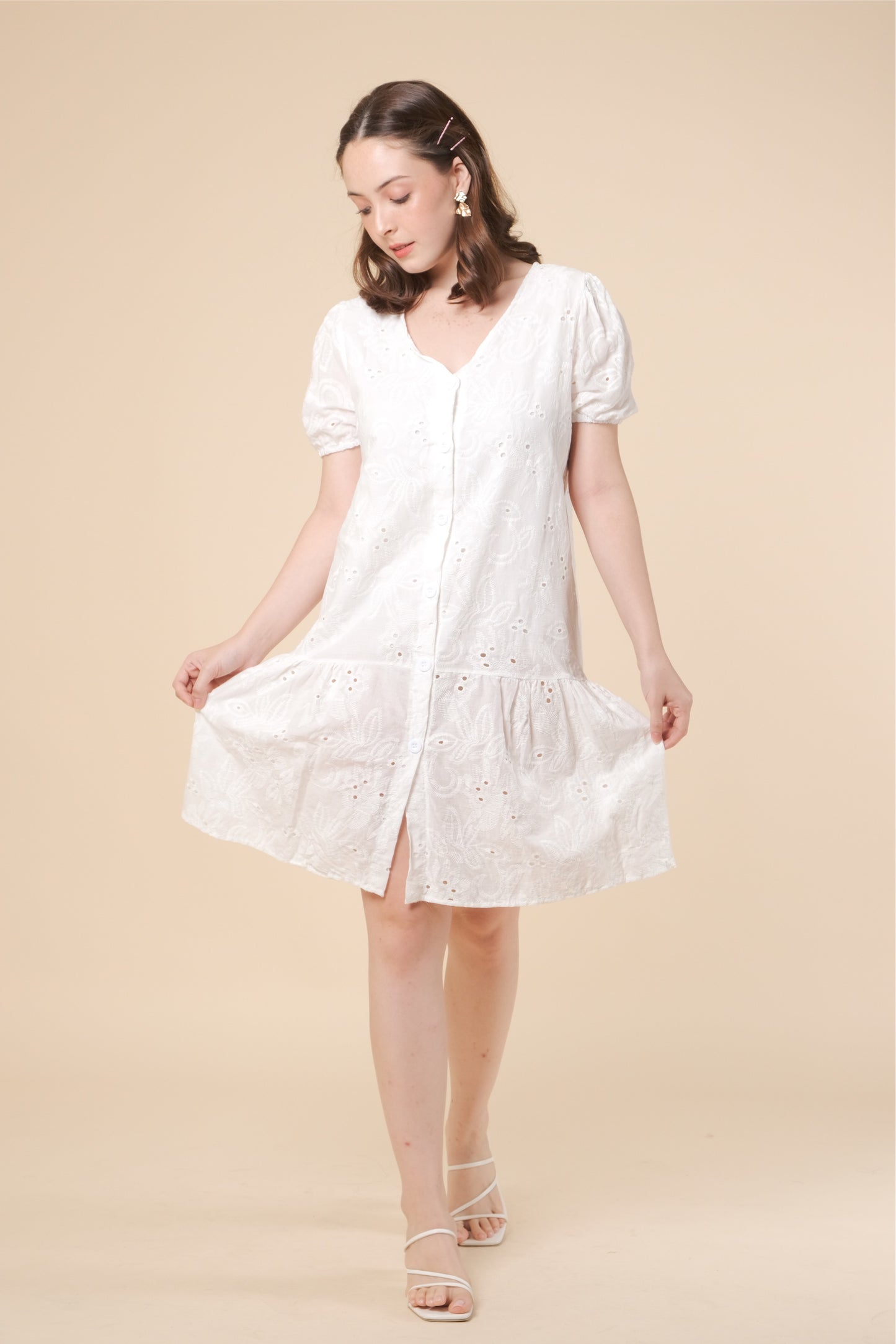 GRETA DRESS IN WHITE