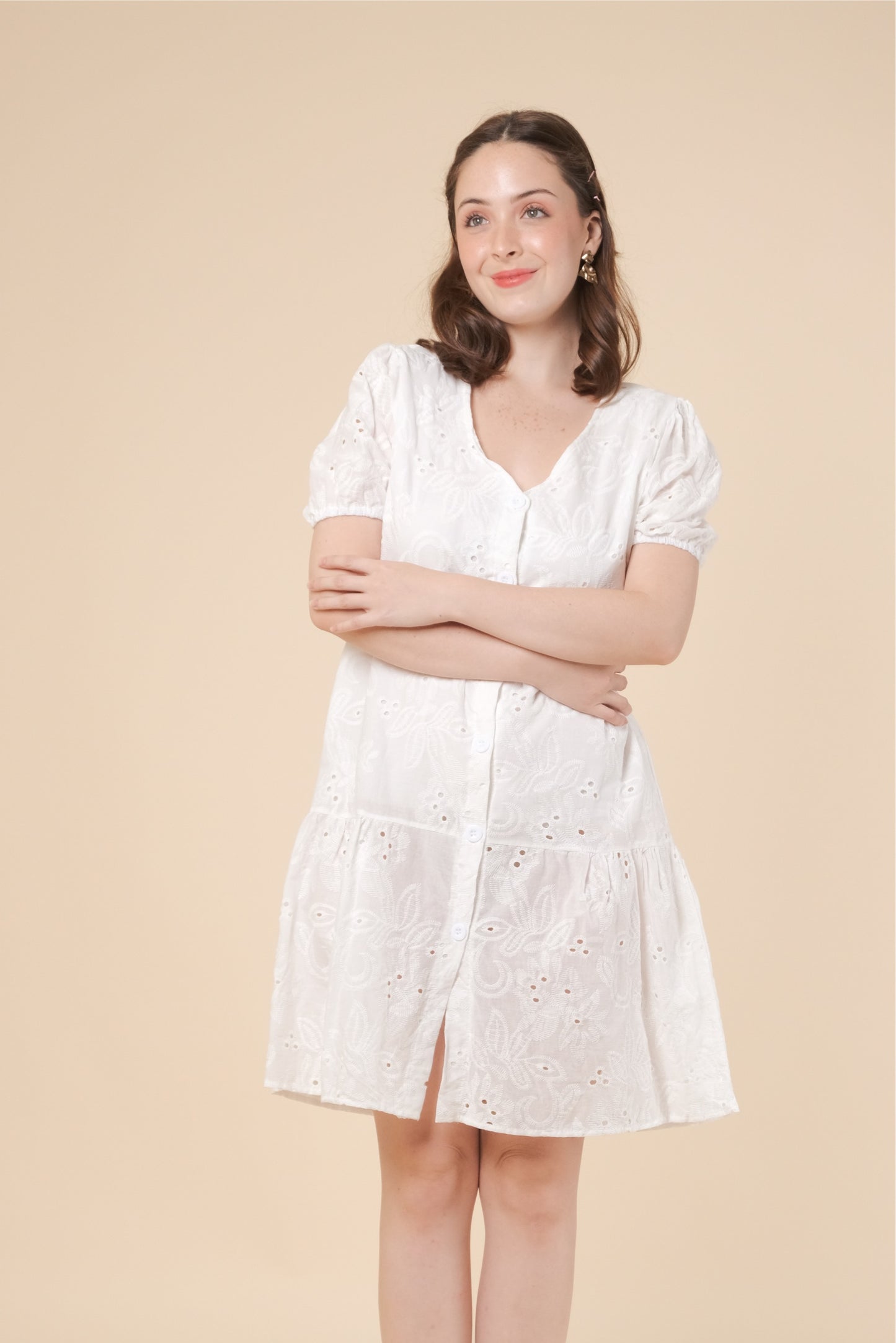 GRETA DRESS IN WHITE