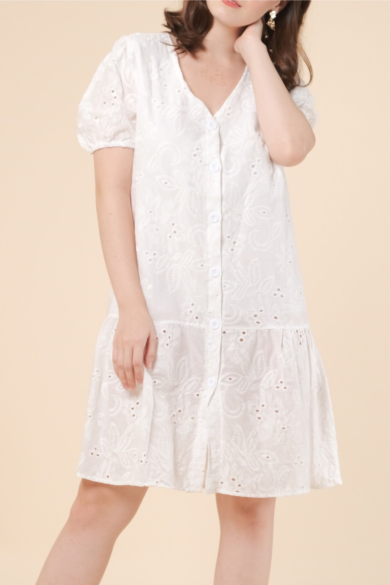 GRETA DRESS IN WHITE