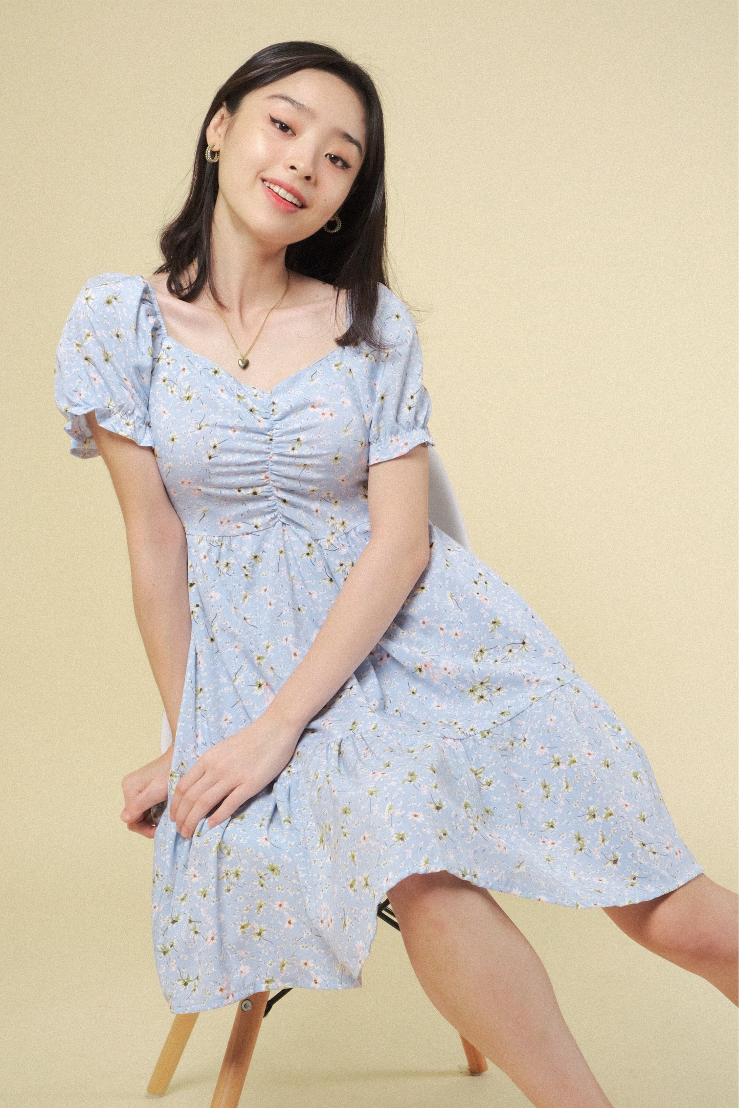 MARTHA DRESS IN SKY BLUE
