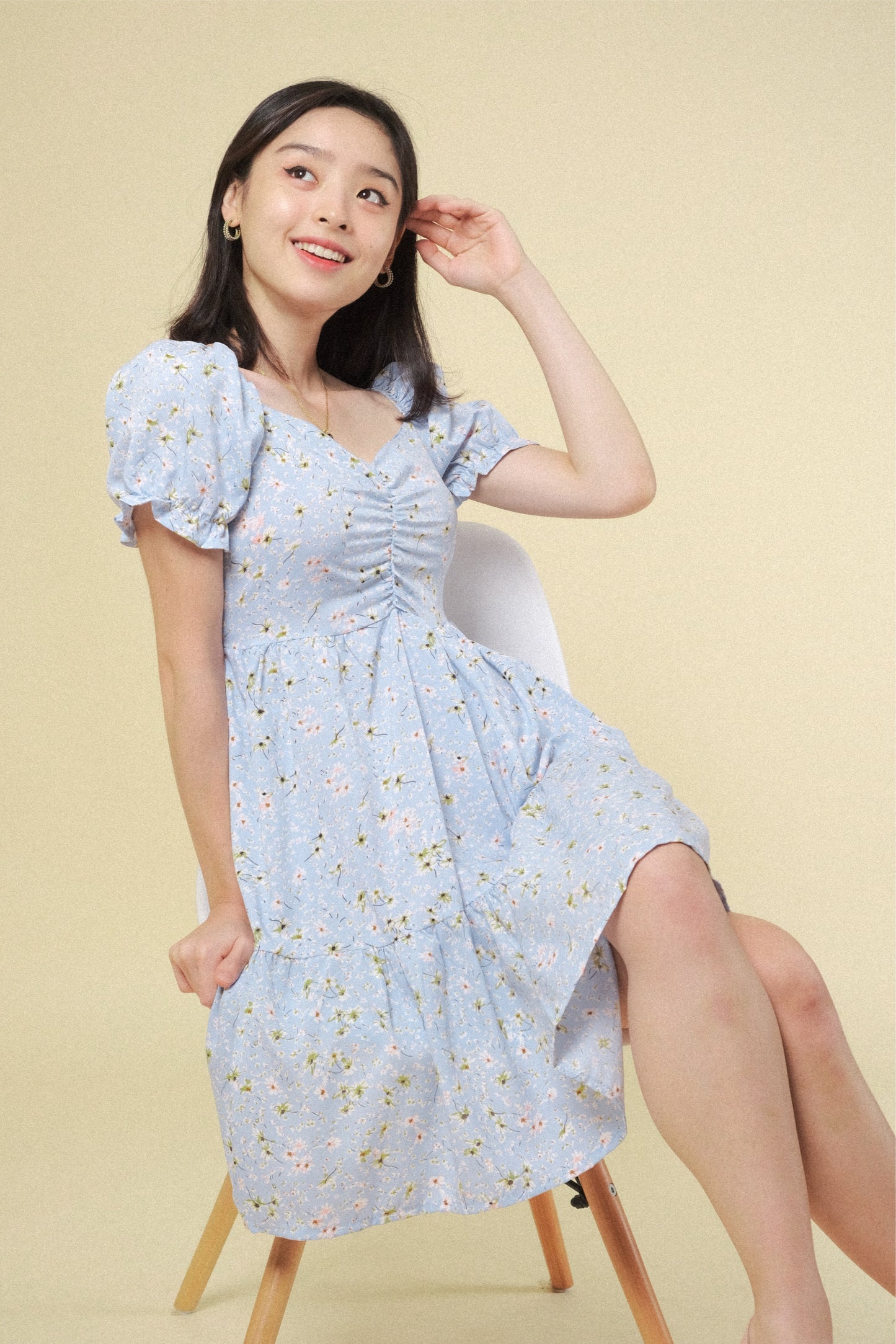 MARTHA DRESS IN SKY BLUE
