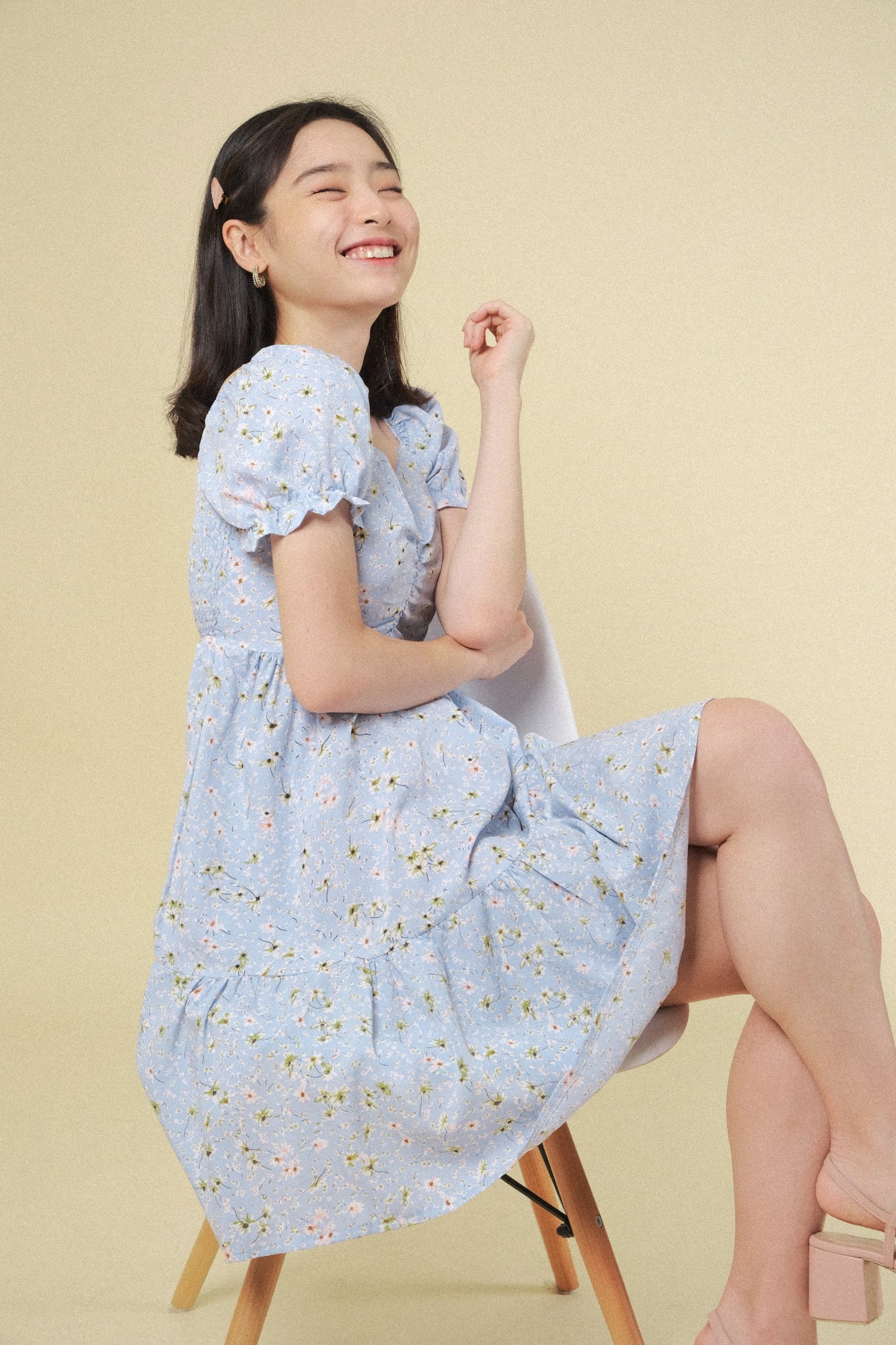 MARTHA DRESS IN SKY BLUE