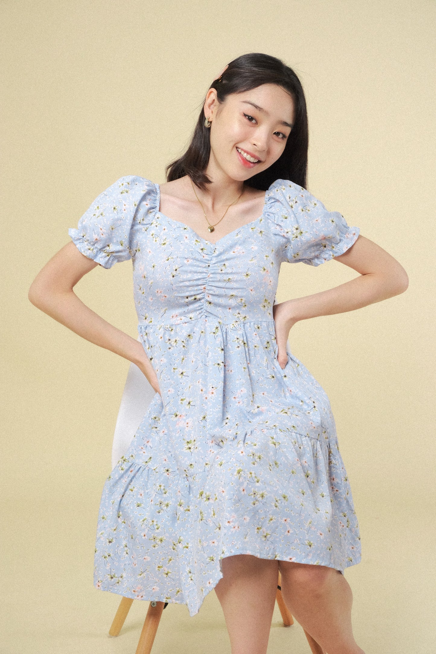 MARTHA DRESS IN SKY BLUE