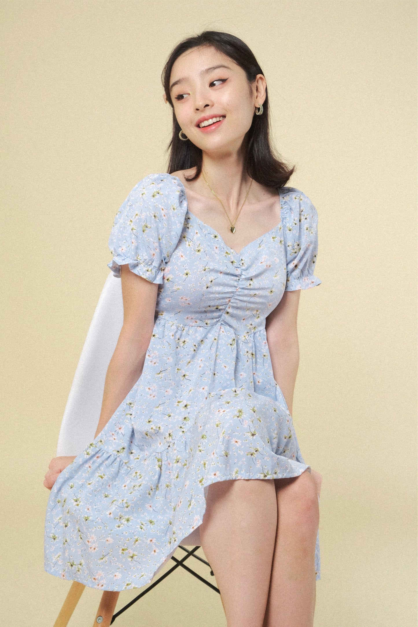 MARTHA DRESS IN SKY BLUE