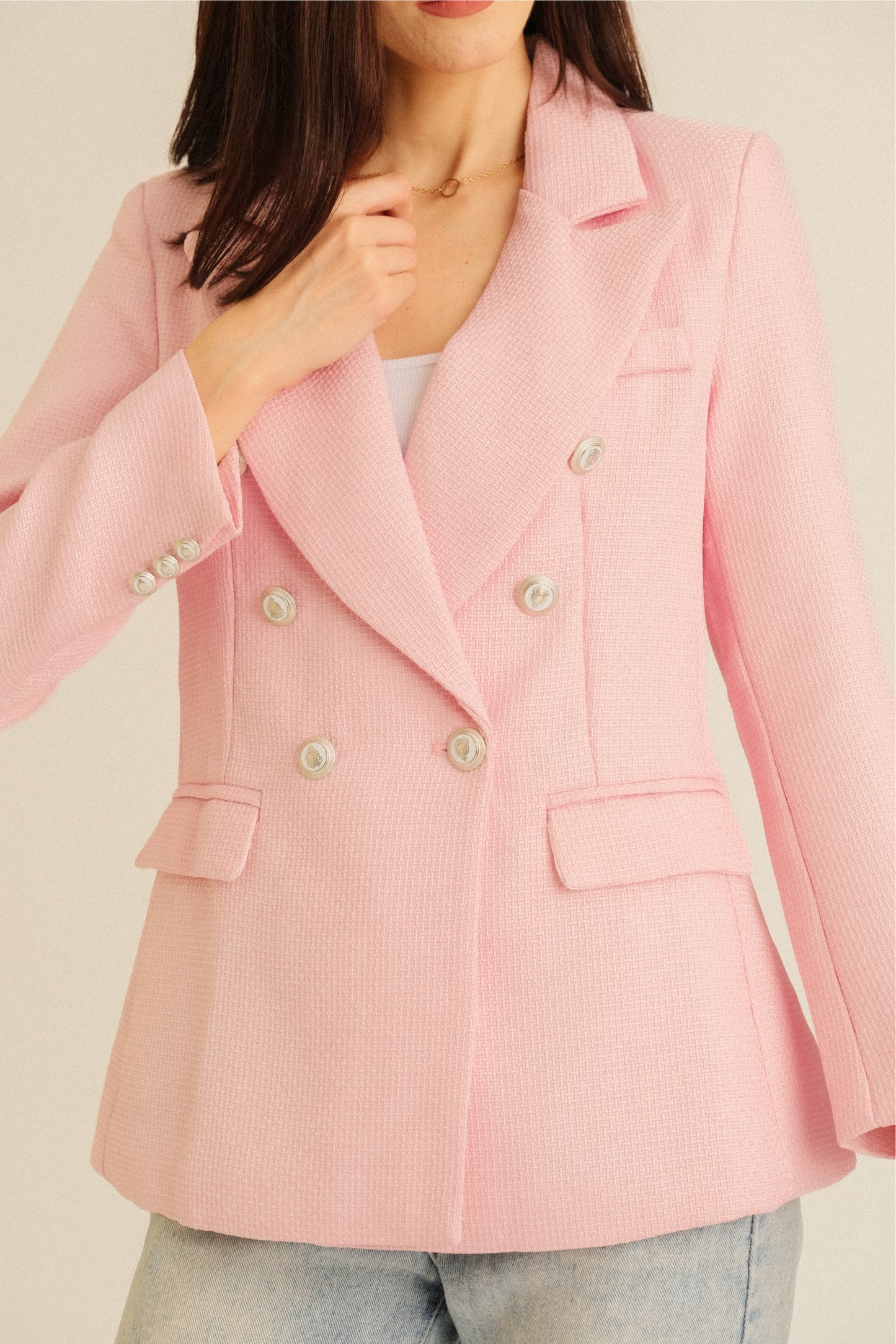 ARCHIE BLAZER IN LIGHT PINK