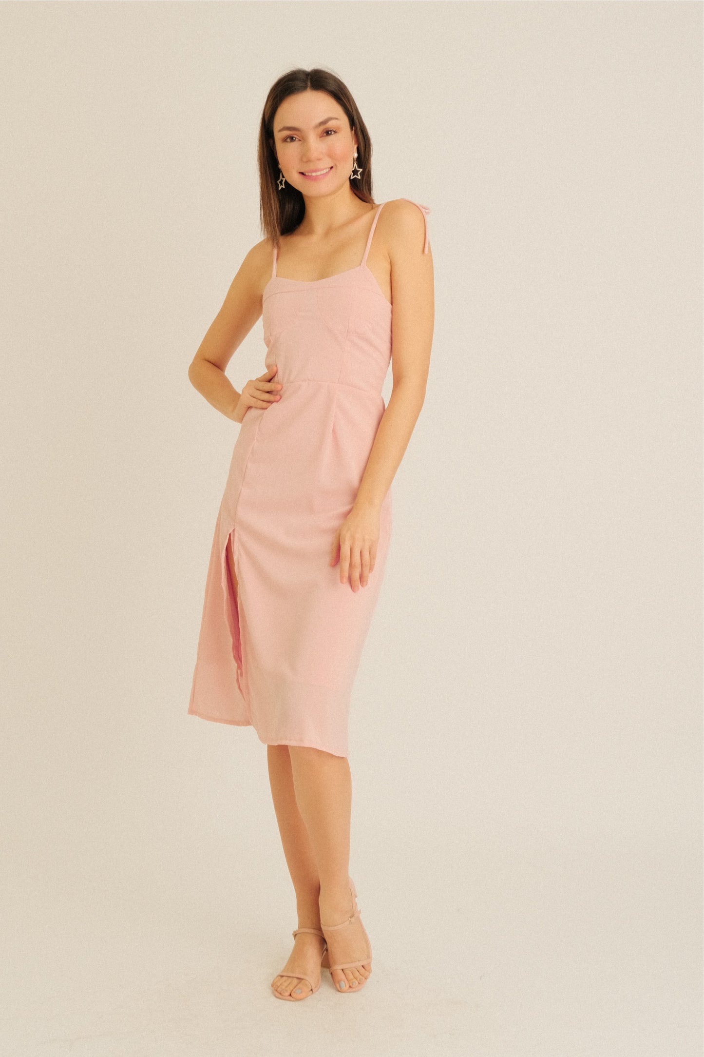 PRISCILLA DRESS IN BLUSH PINK