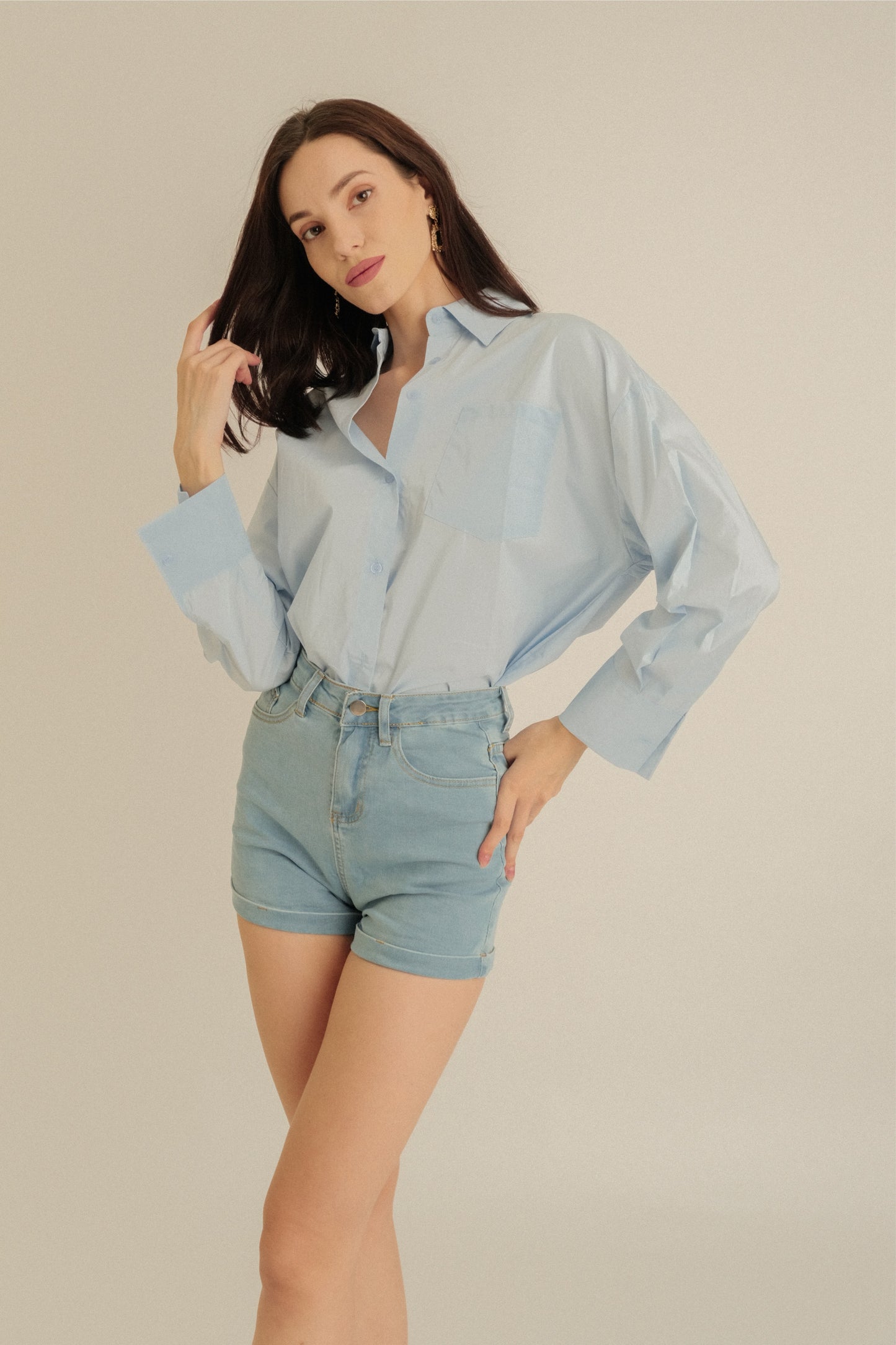 WILLOW TOP IN LIGHT BLUE