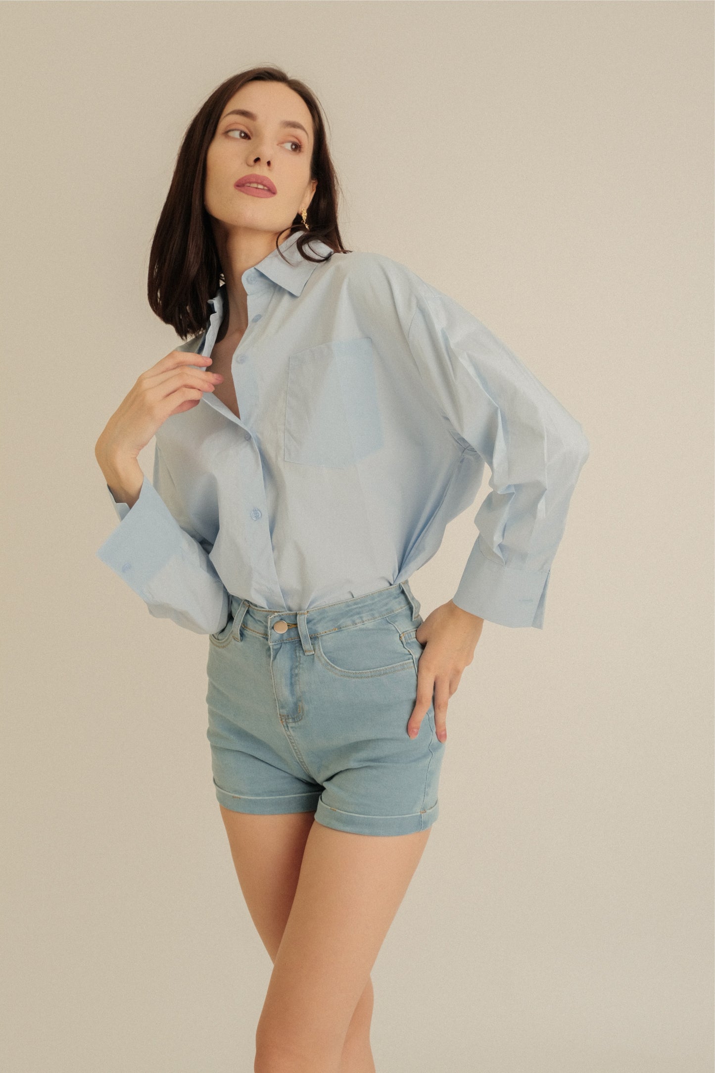 WILLOW TOP IN LIGHT BLUE