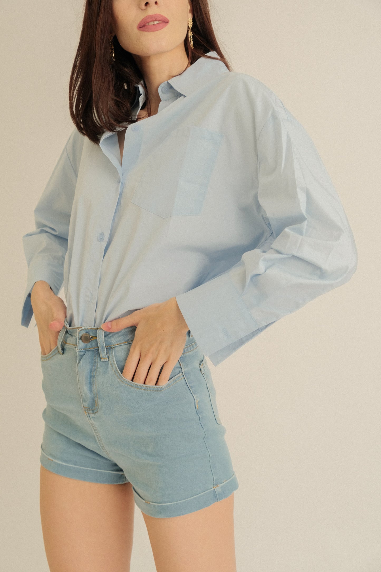 WILLOW TOP IN LIGHT BLUE
