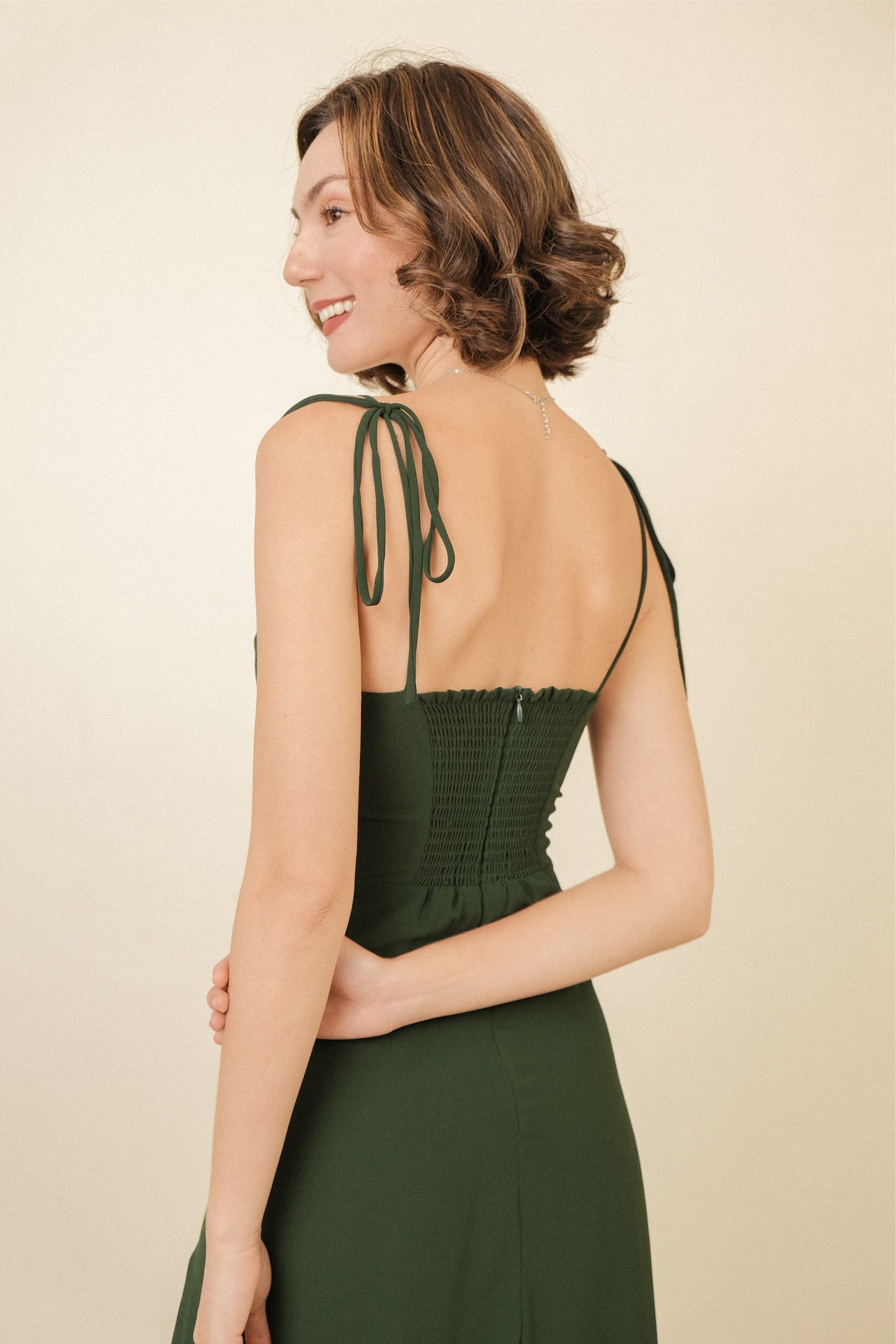 PRISCILLA DRESS IN GREEN