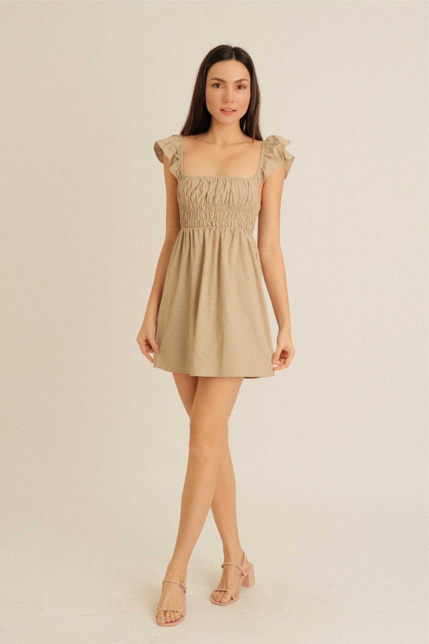 ESTRELLE DRESS IN OLIVE