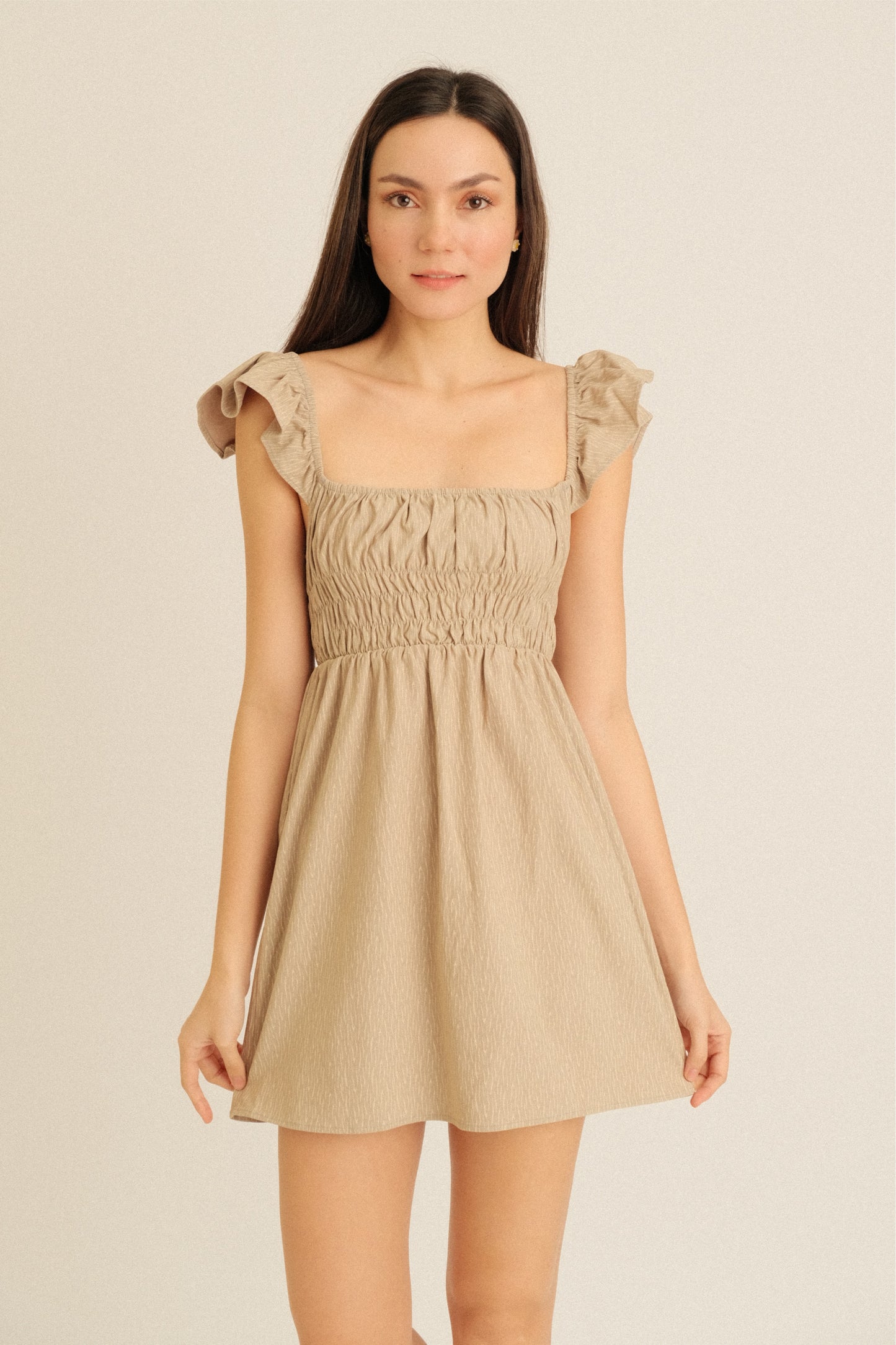 ESTRELLE DRESS IN OLIVE