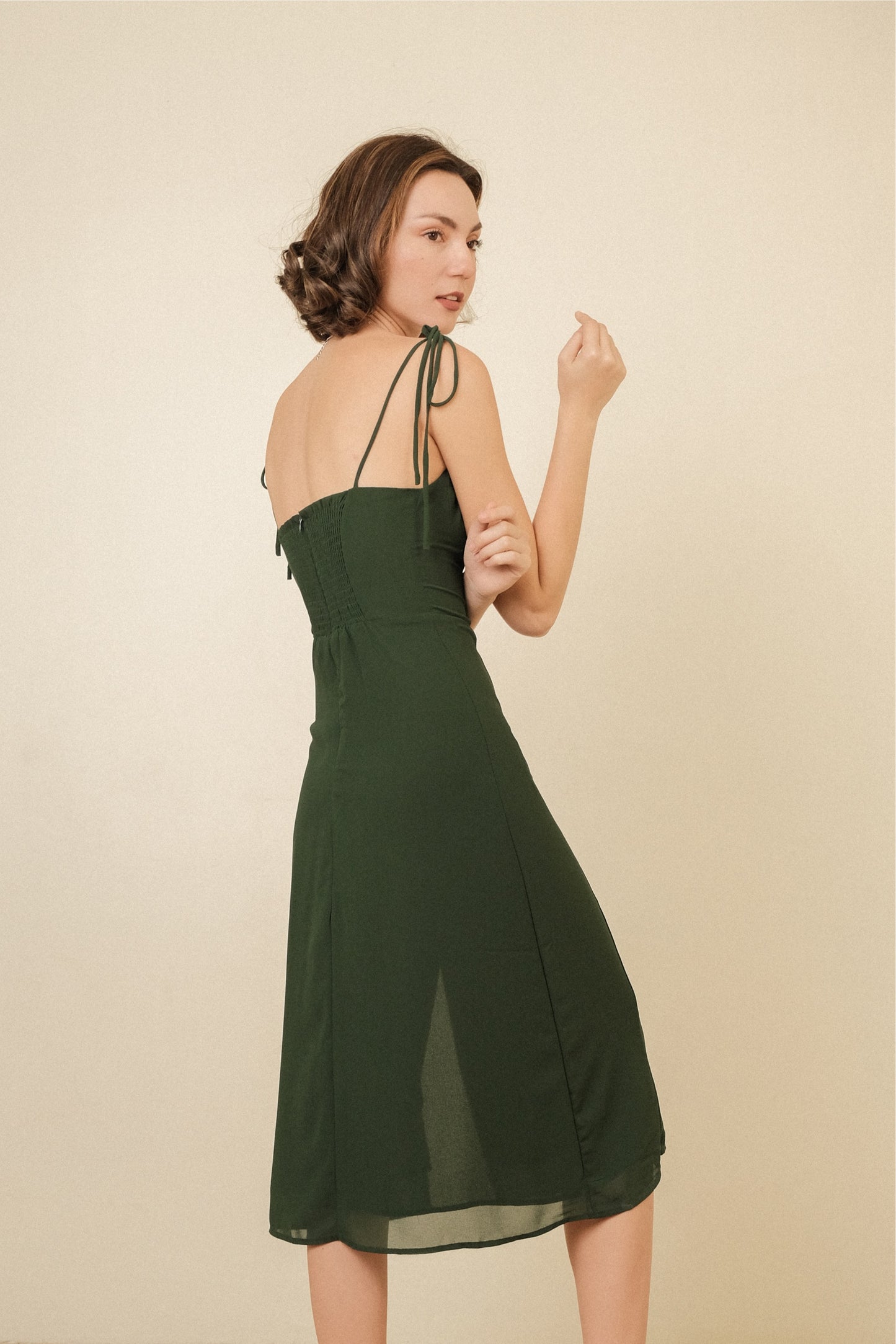 PRISCILLA DRESS IN GREEN