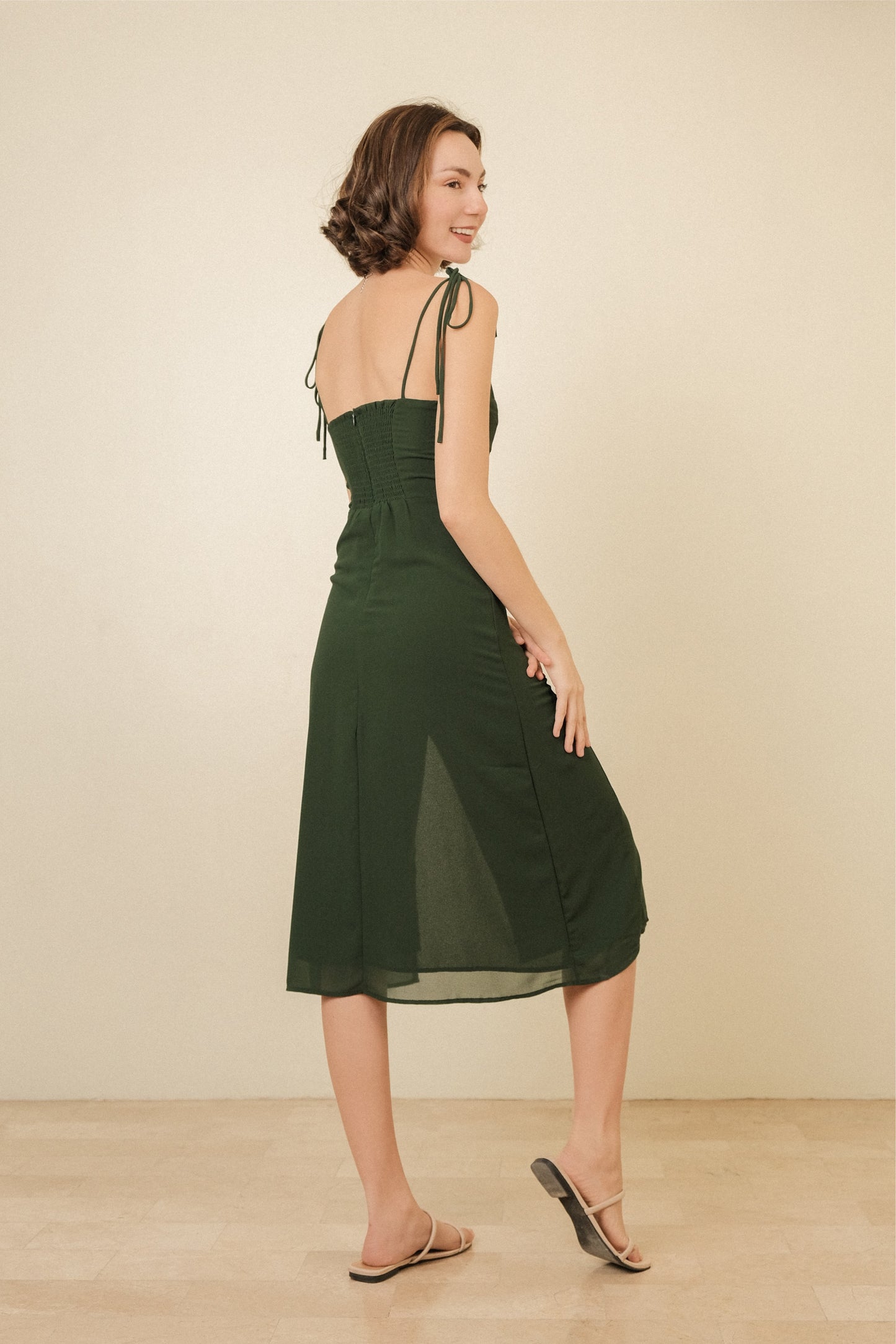 PRISCILLA DRESS IN GREEN
