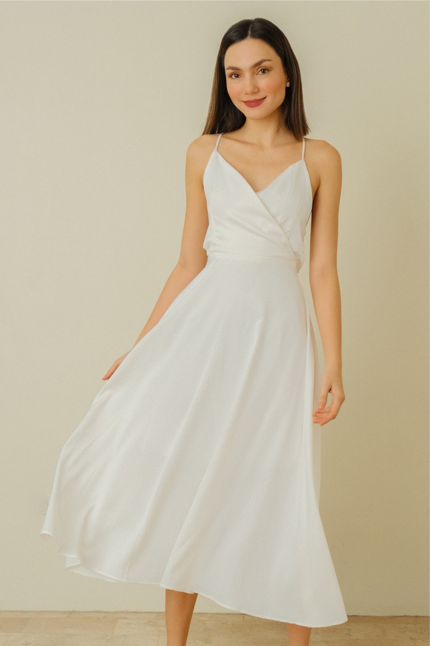 ALEYA DRESS IN WHITE
