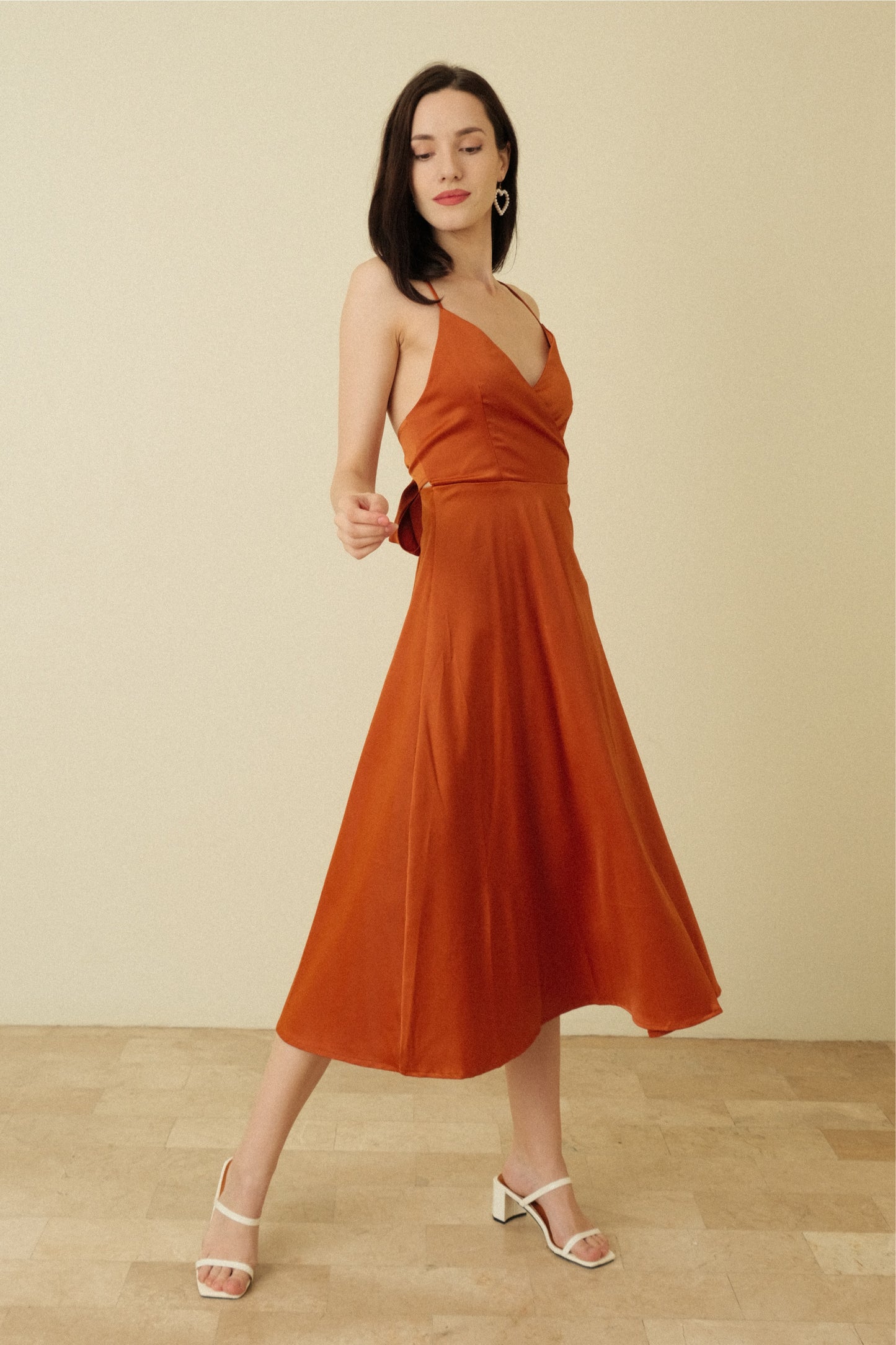 ALEYA DRESS IN BRONZE