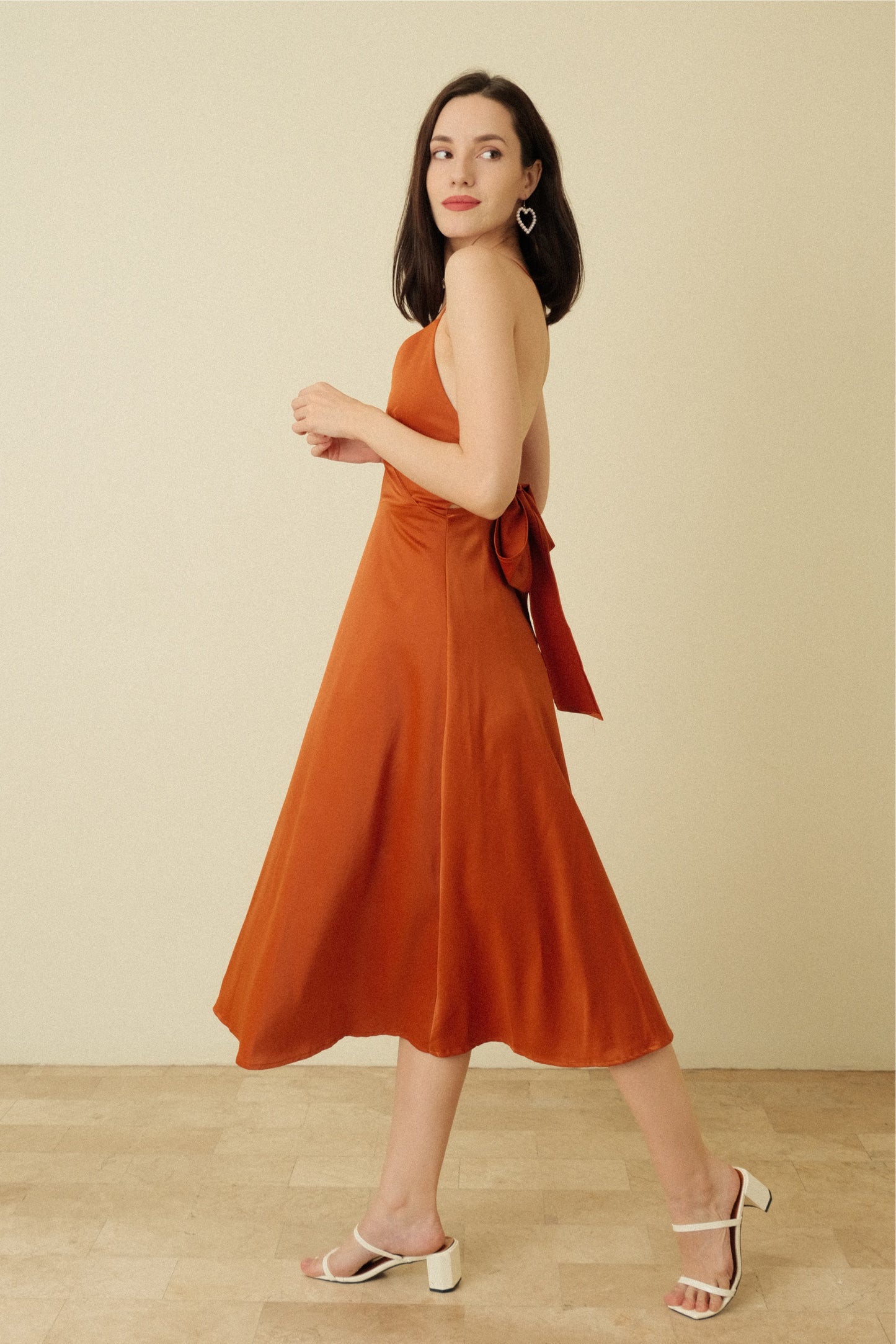 ALEYA DRESS IN BRONZE