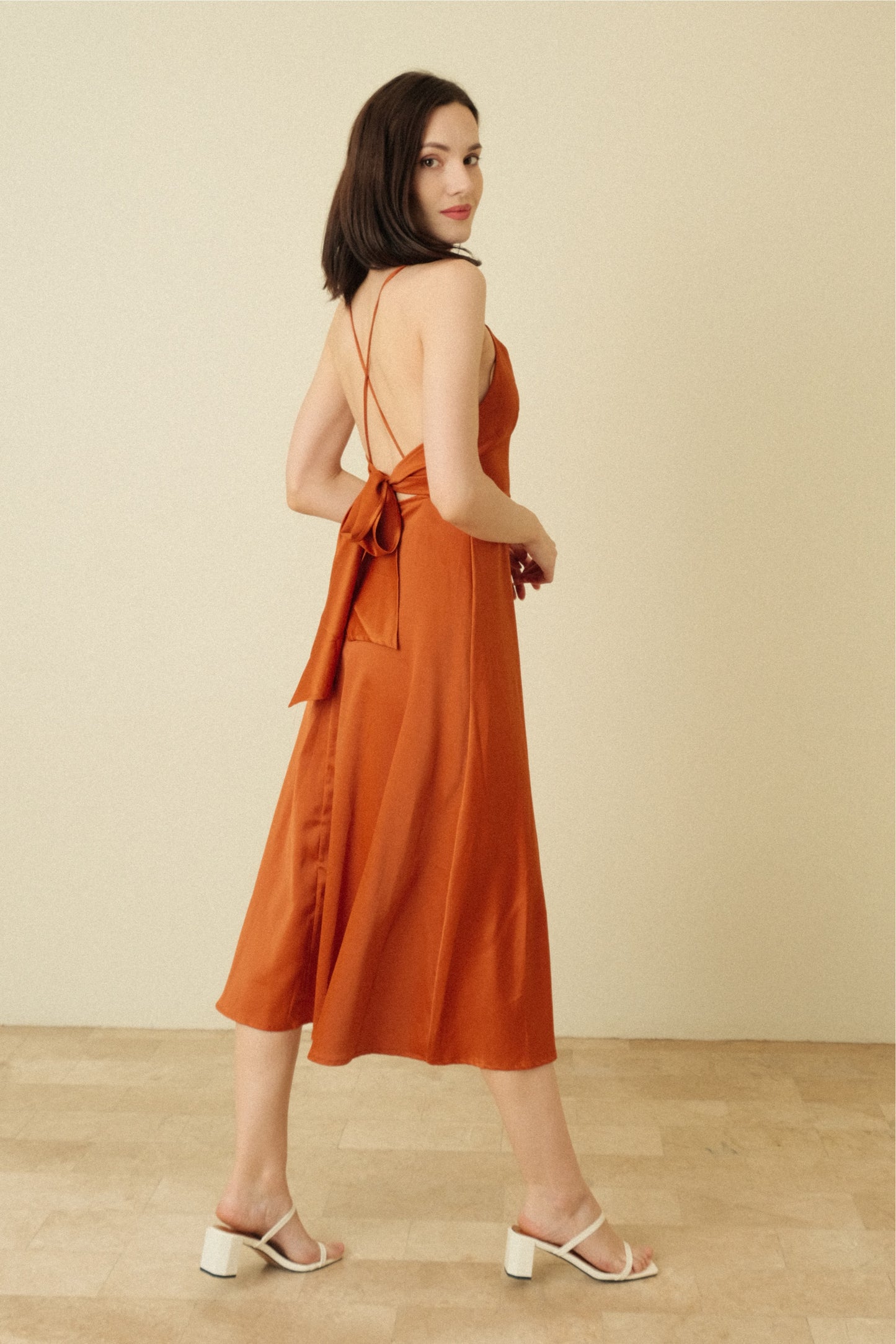ALEYA DRESS IN BRONZE