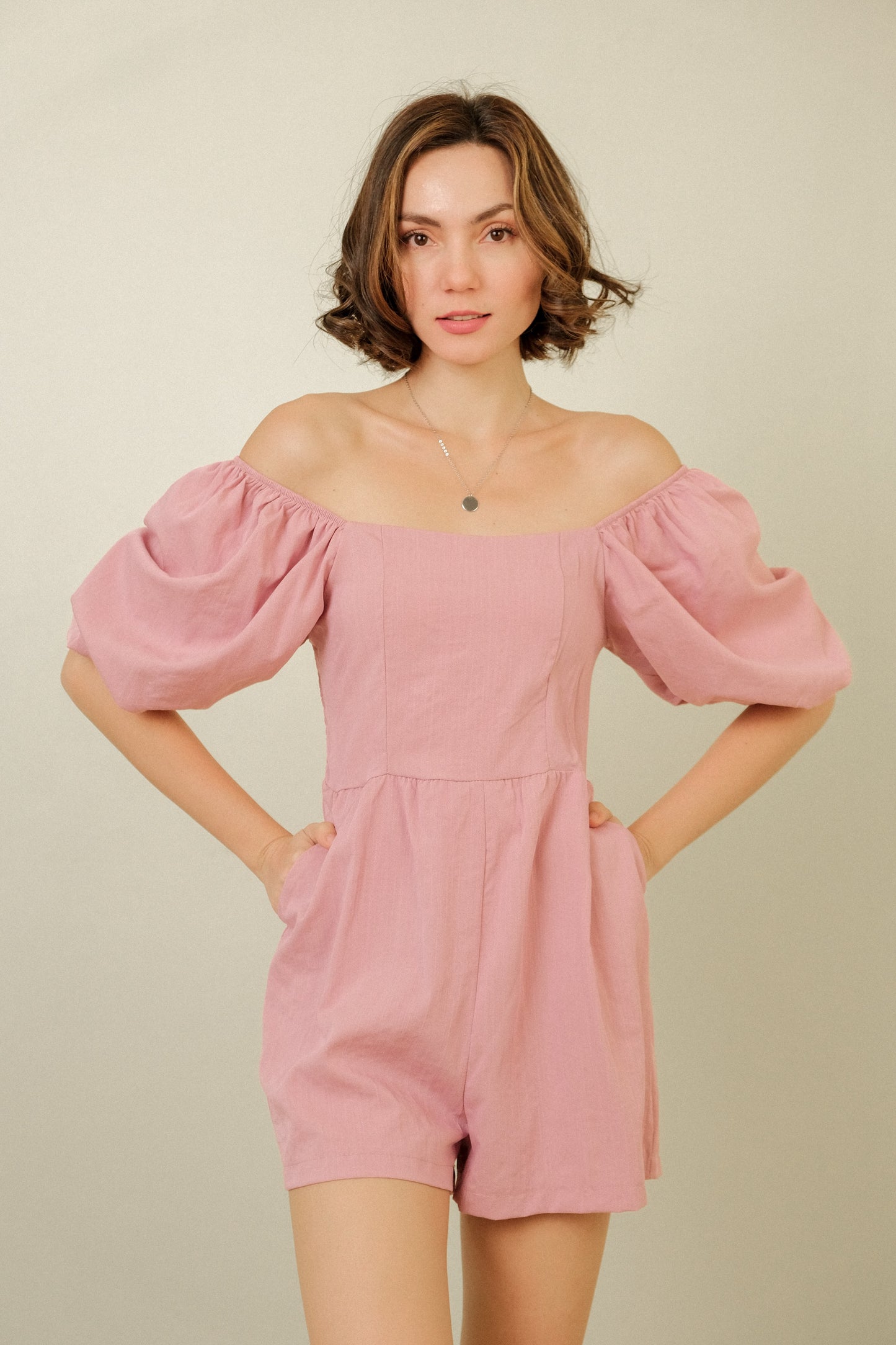 DREW ROMPER IN PINK