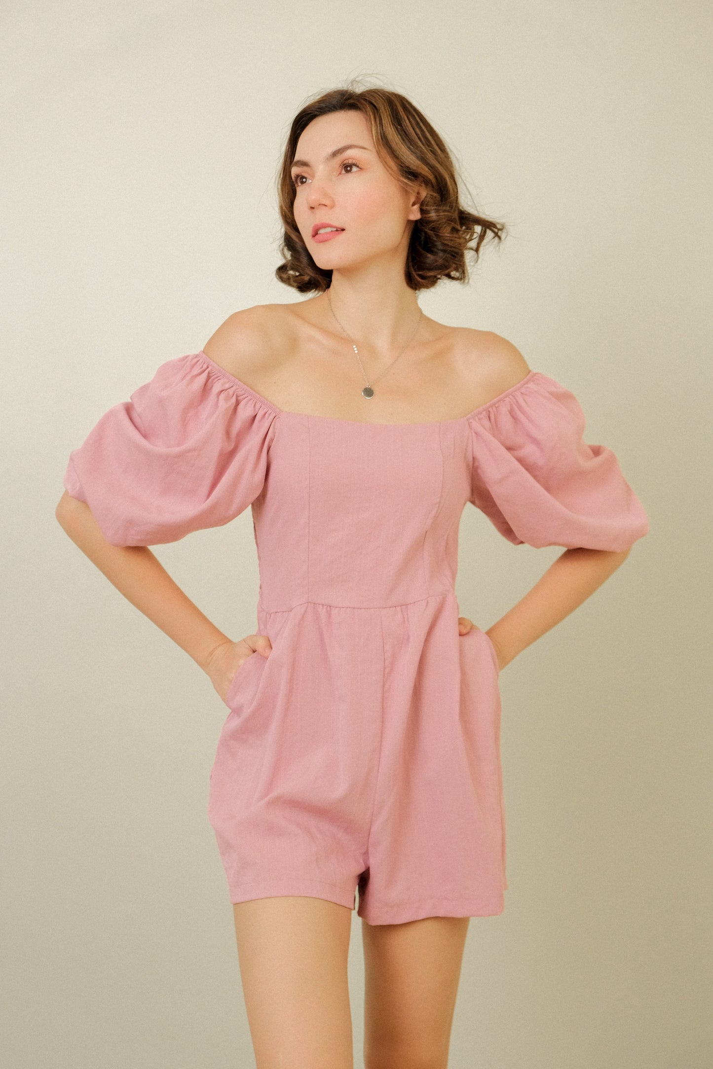 DREW ROMPER IN PINK