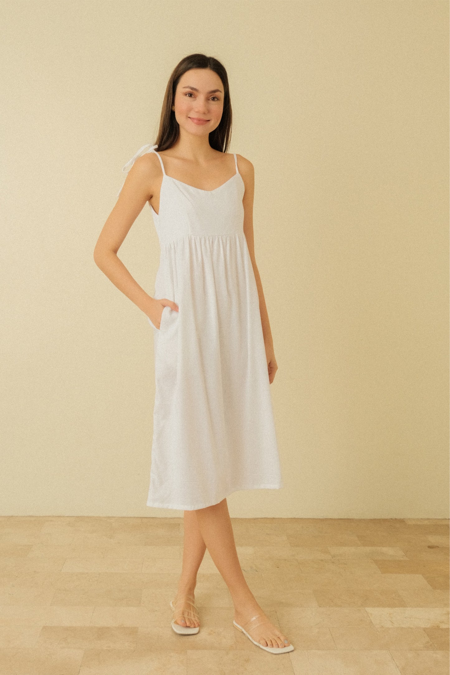 HEIDI MAXI DRESS IN WHITE