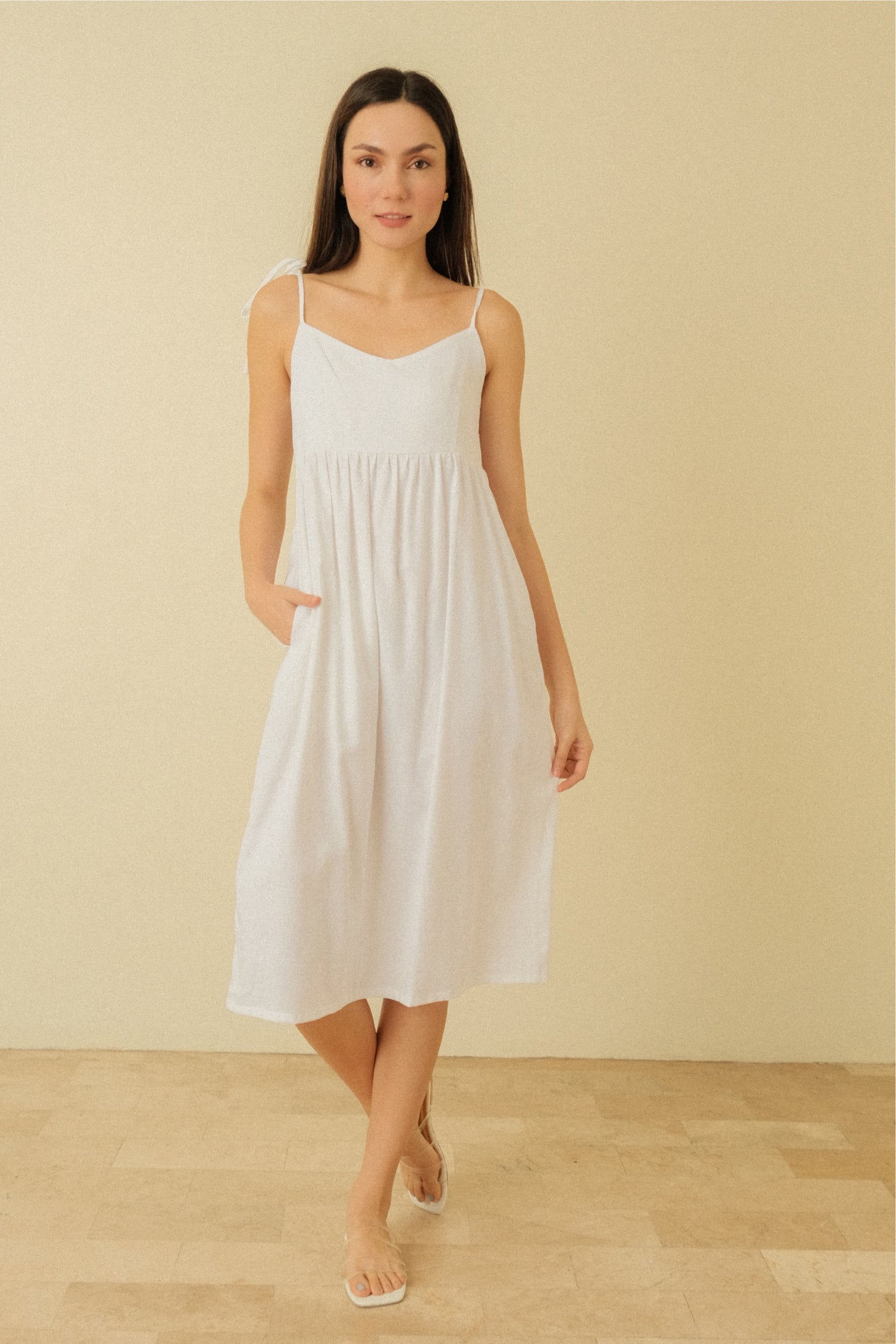 HEIDI MAXI DRESS IN WHITE