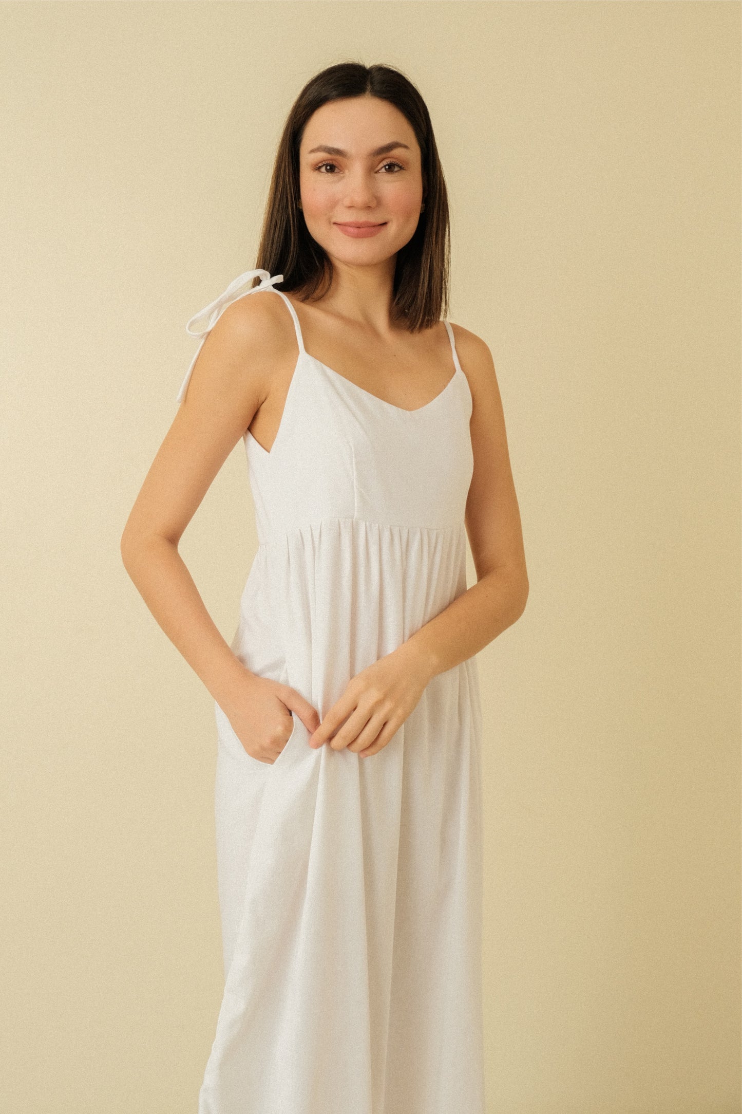 HEIDI MAXI DRESS IN WHITE