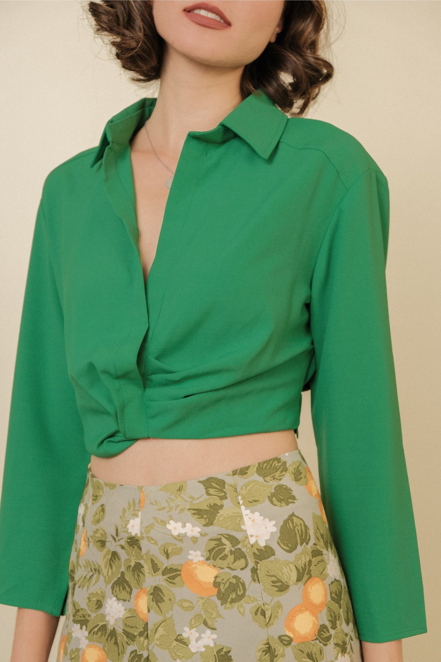 BRYNNE TOP IN GREEN