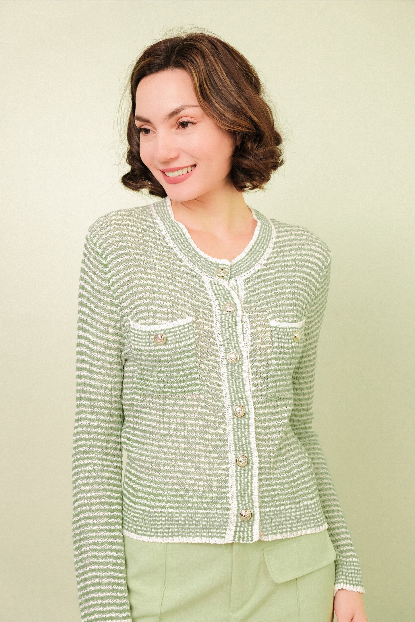 GUILA CARDIGAN IN GREEN