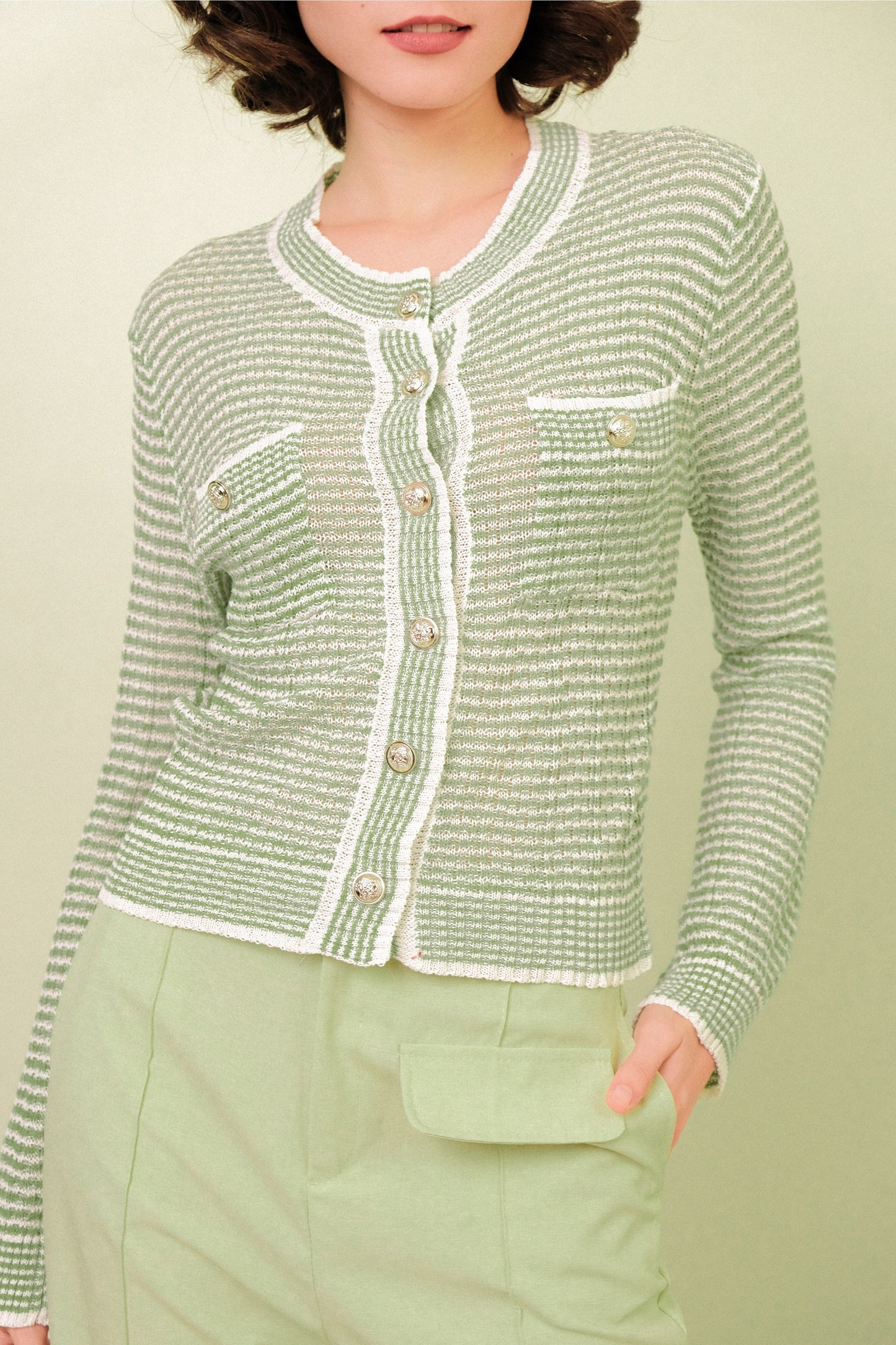 GUILA CARDIGAN IN GREEN