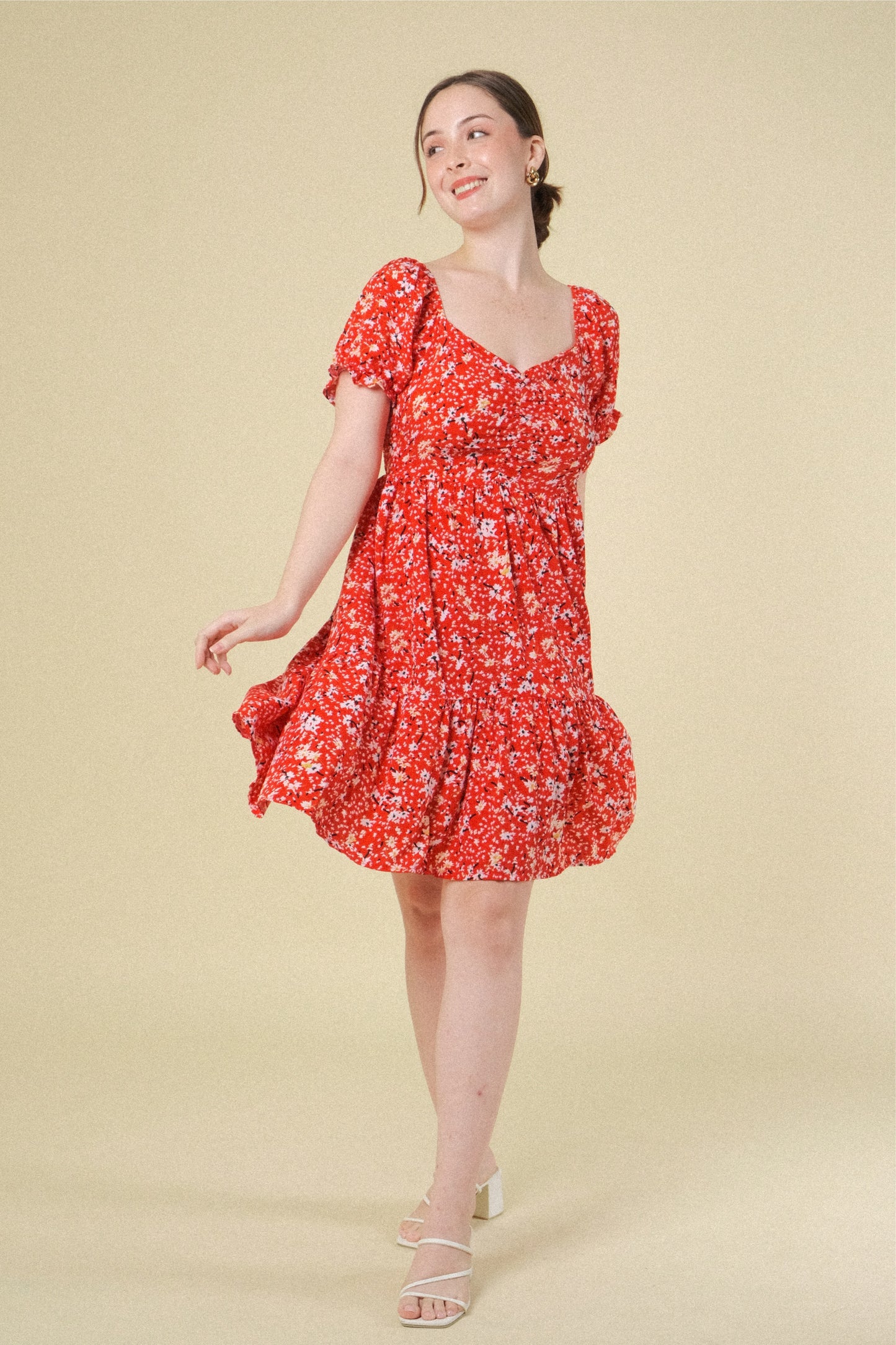 MARTHA DRESS IN RED