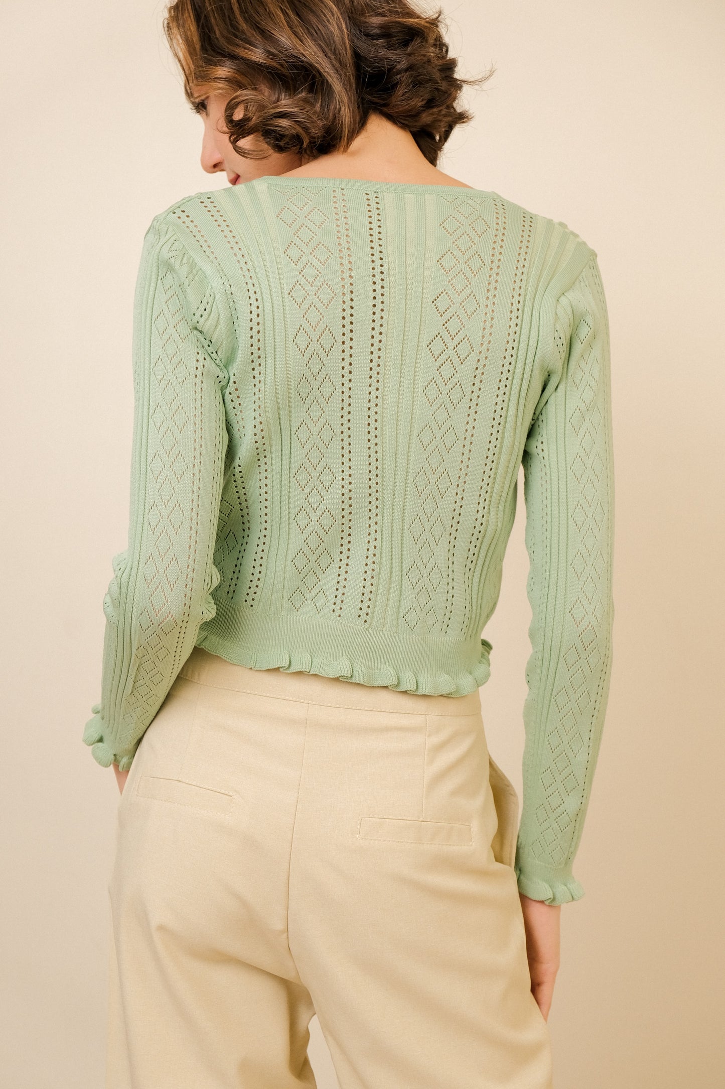 PATRICE TOP IN GREEN TEA