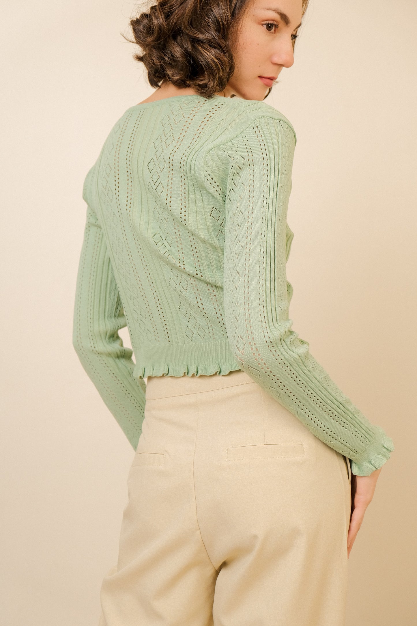 PATRICE TOP IN GREEN TEA