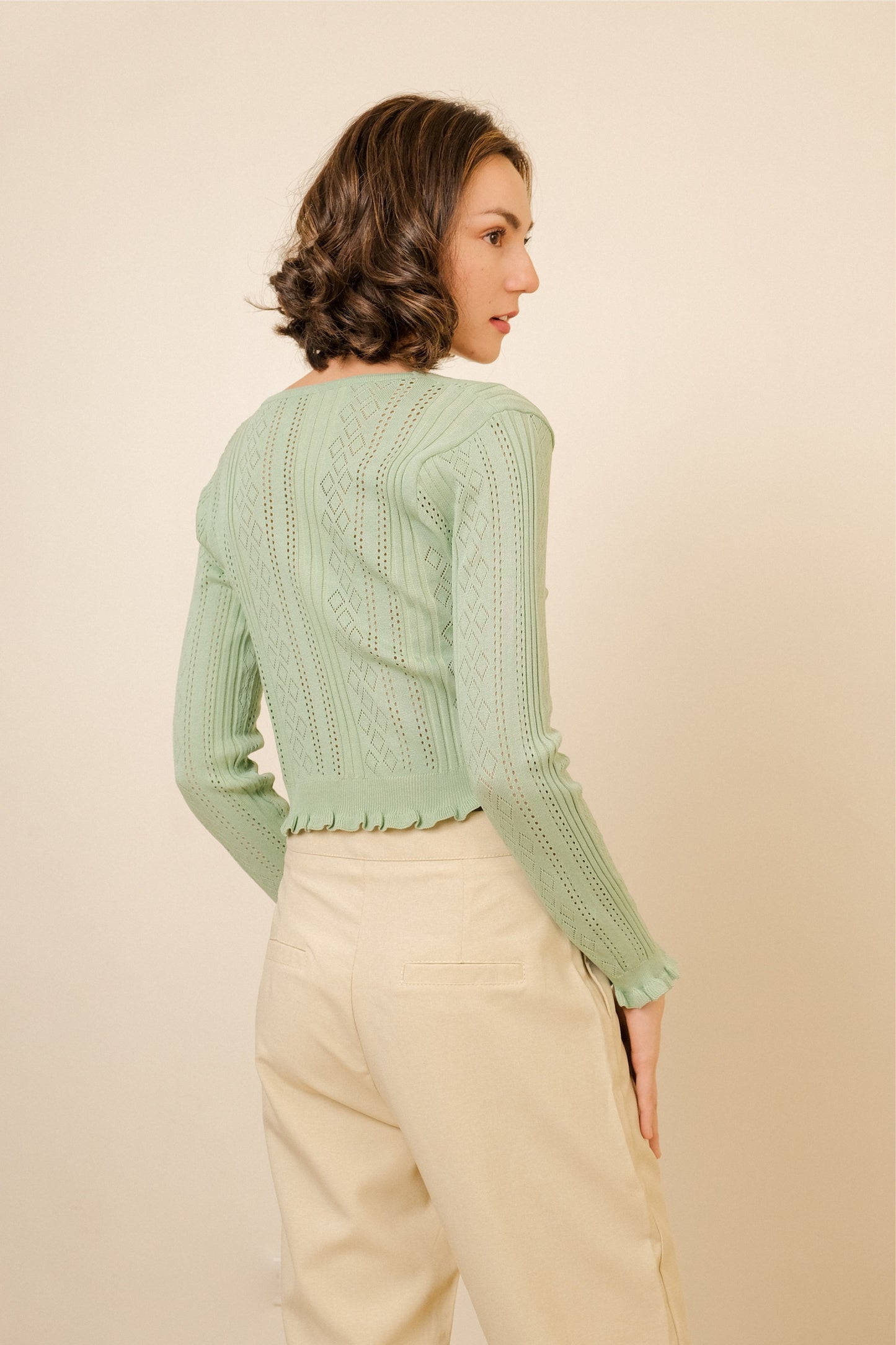 PATRICE TOP IN GREEN TEA