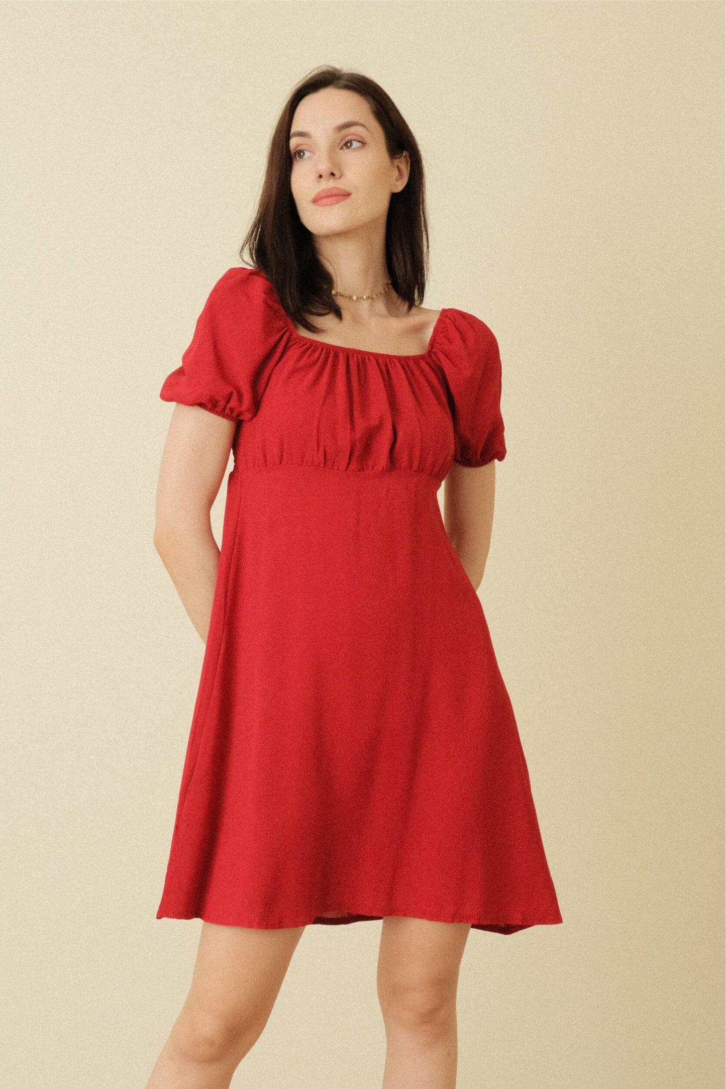 LISA DRESS IN RED