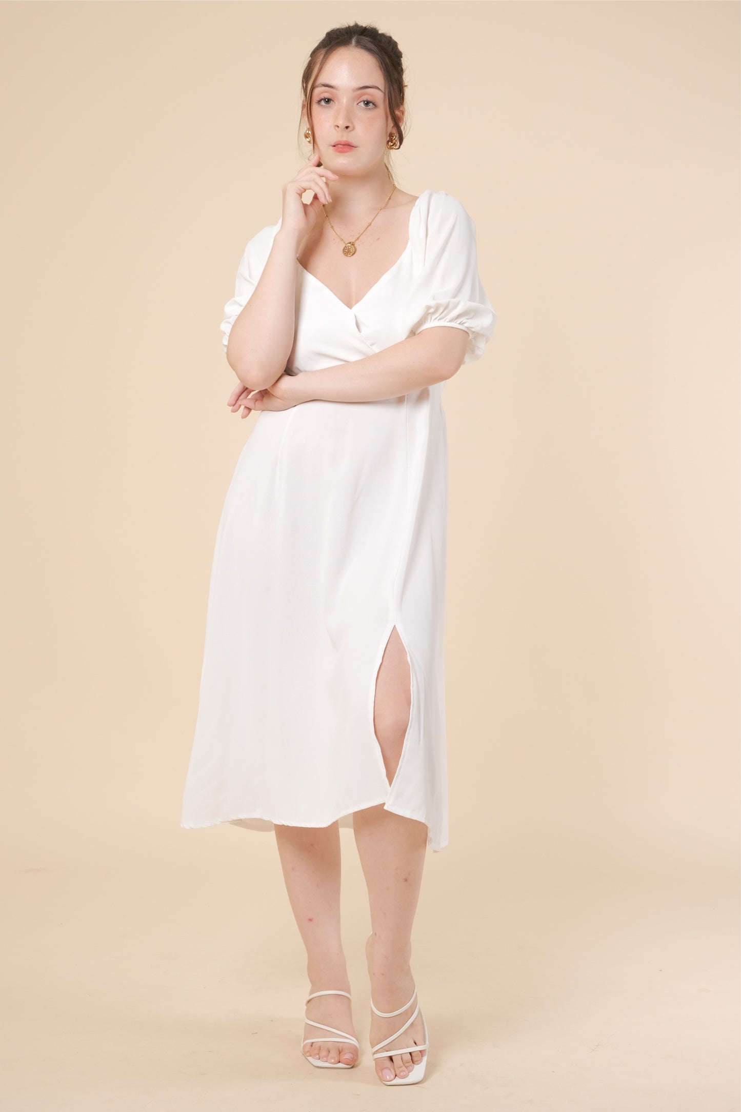 COLLINS DRESS IN WHITE