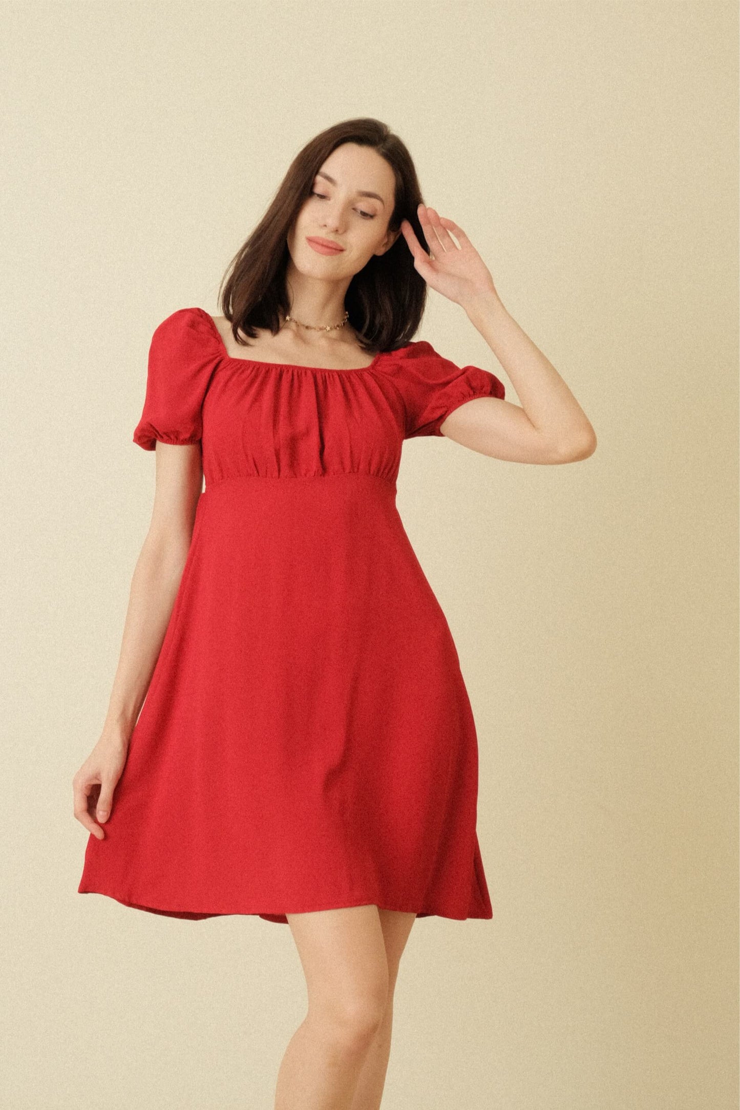 LISA DRESS IN RED